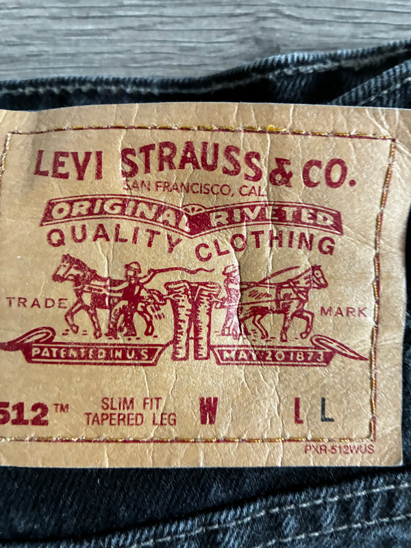 Vintage Levi's 512, Black, W31, L33