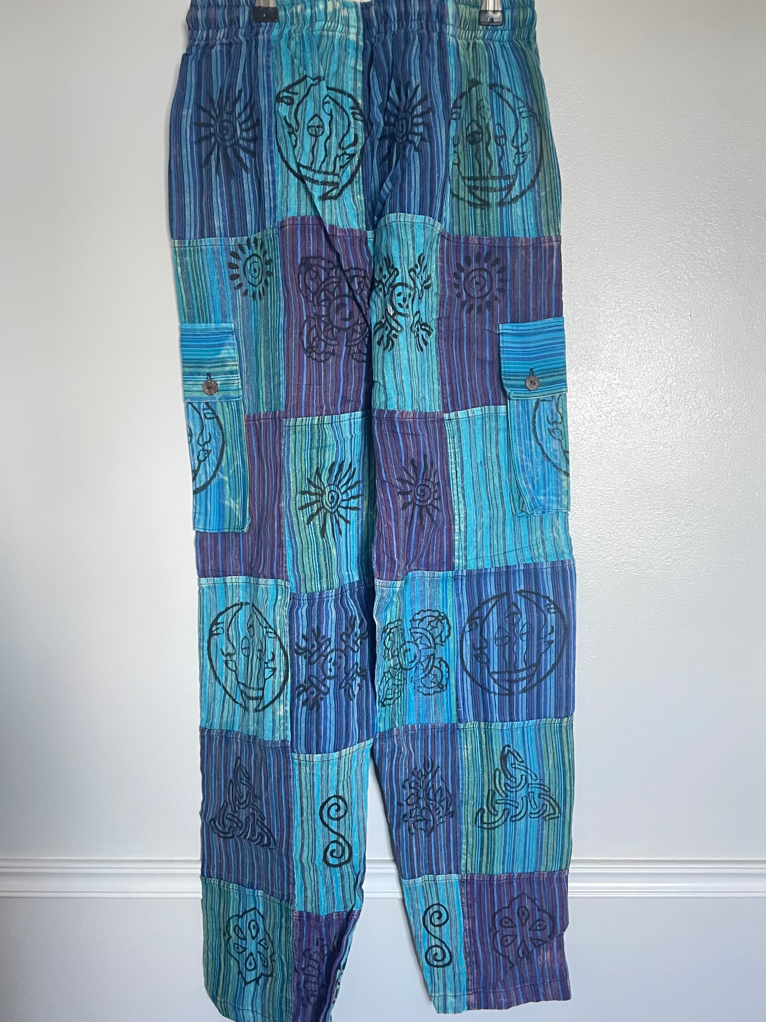 Patchwork Cargo Trousers, XXL