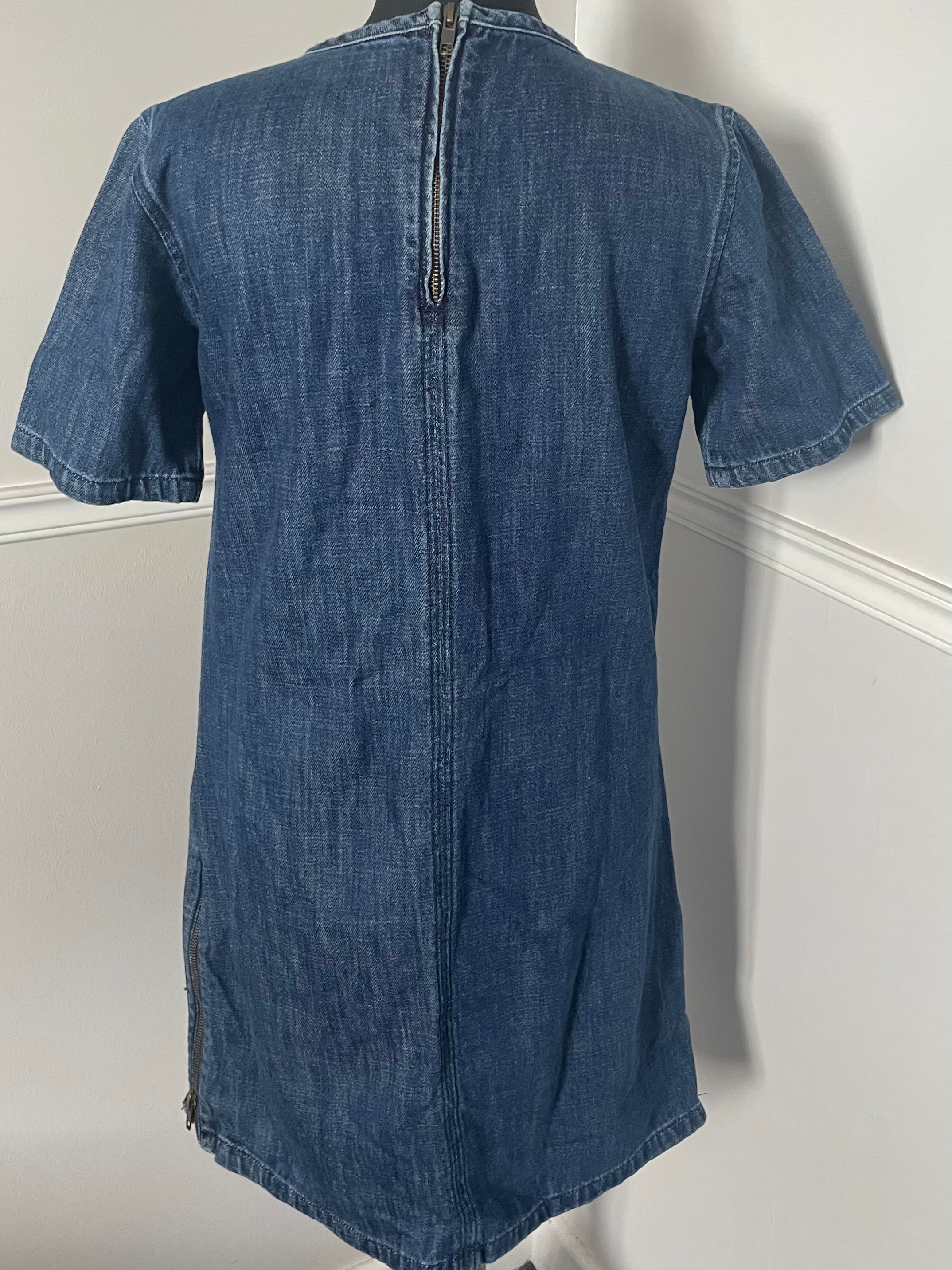 Dark Blue Denim Dress, 8