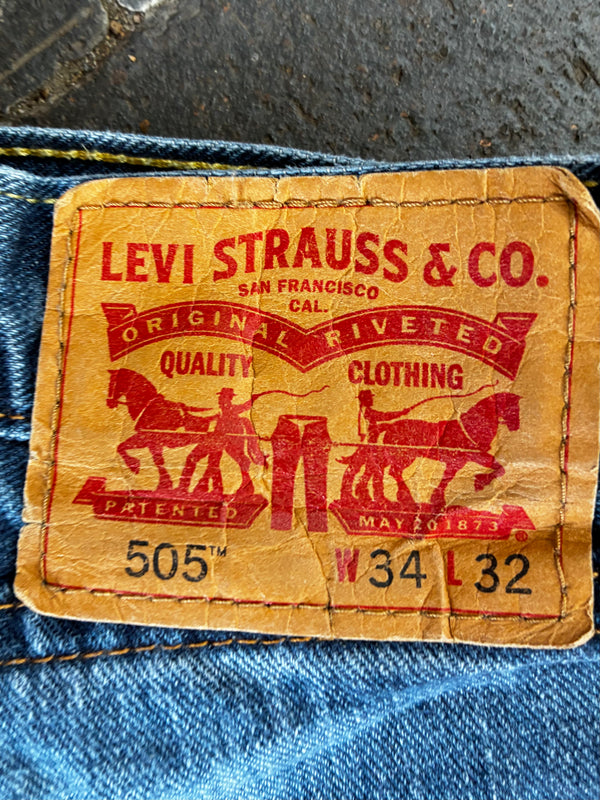Vintage Levi's 505, Blue, W35, L31