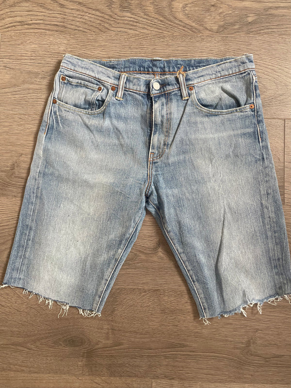 Vintage Up-cycled Levi's 527 Shorts, Blue, W34 L12