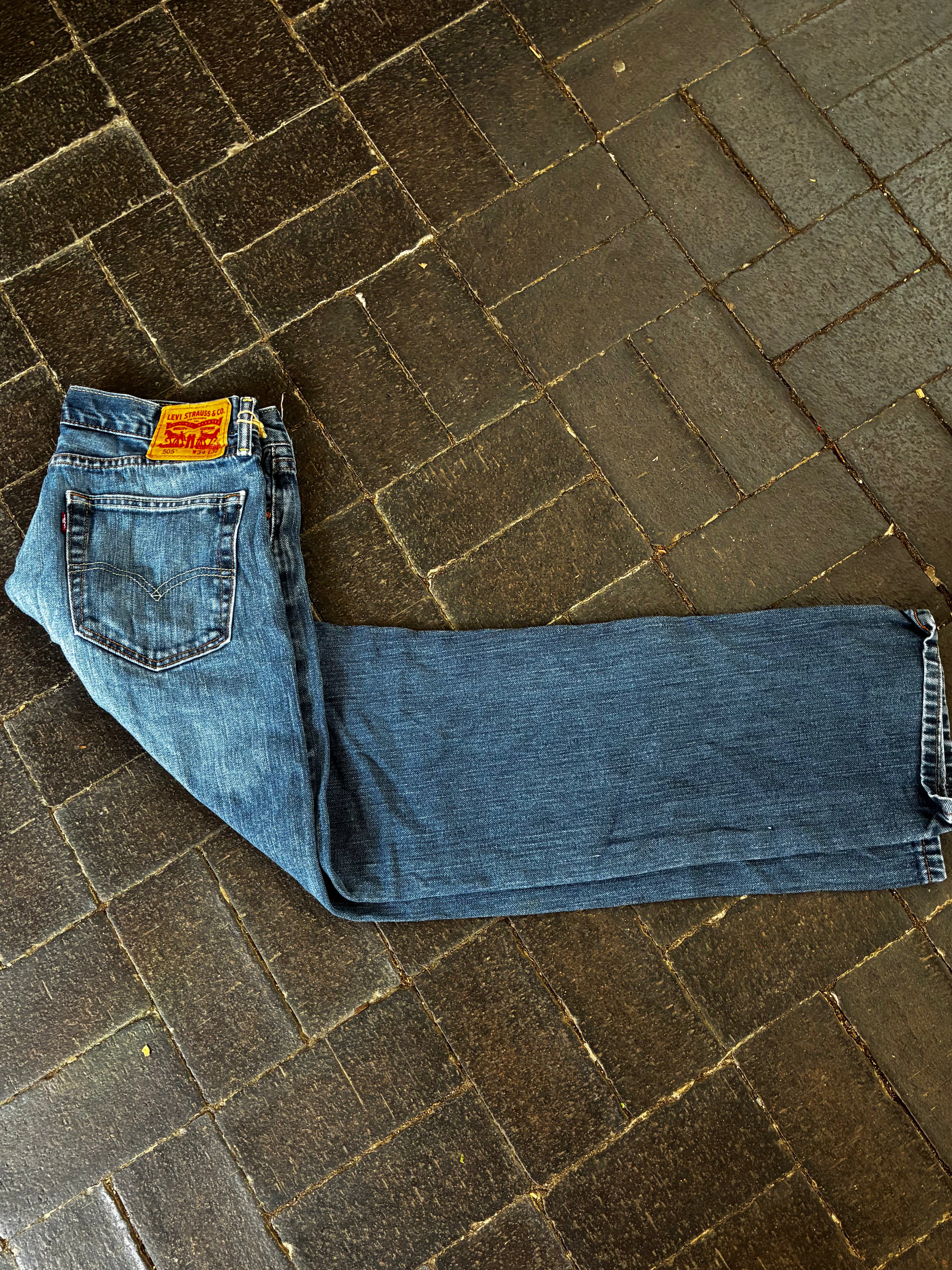Vintage Levi's 505, Blue, Label - W34, L32, Actual Size - W35, L31