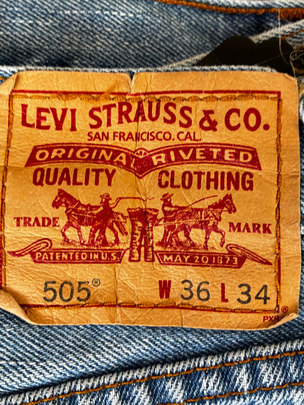 Vintage Levi's 505, Blue, W36, L34