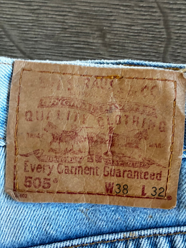 Vintage Levi's 505, Blue, W38, L33