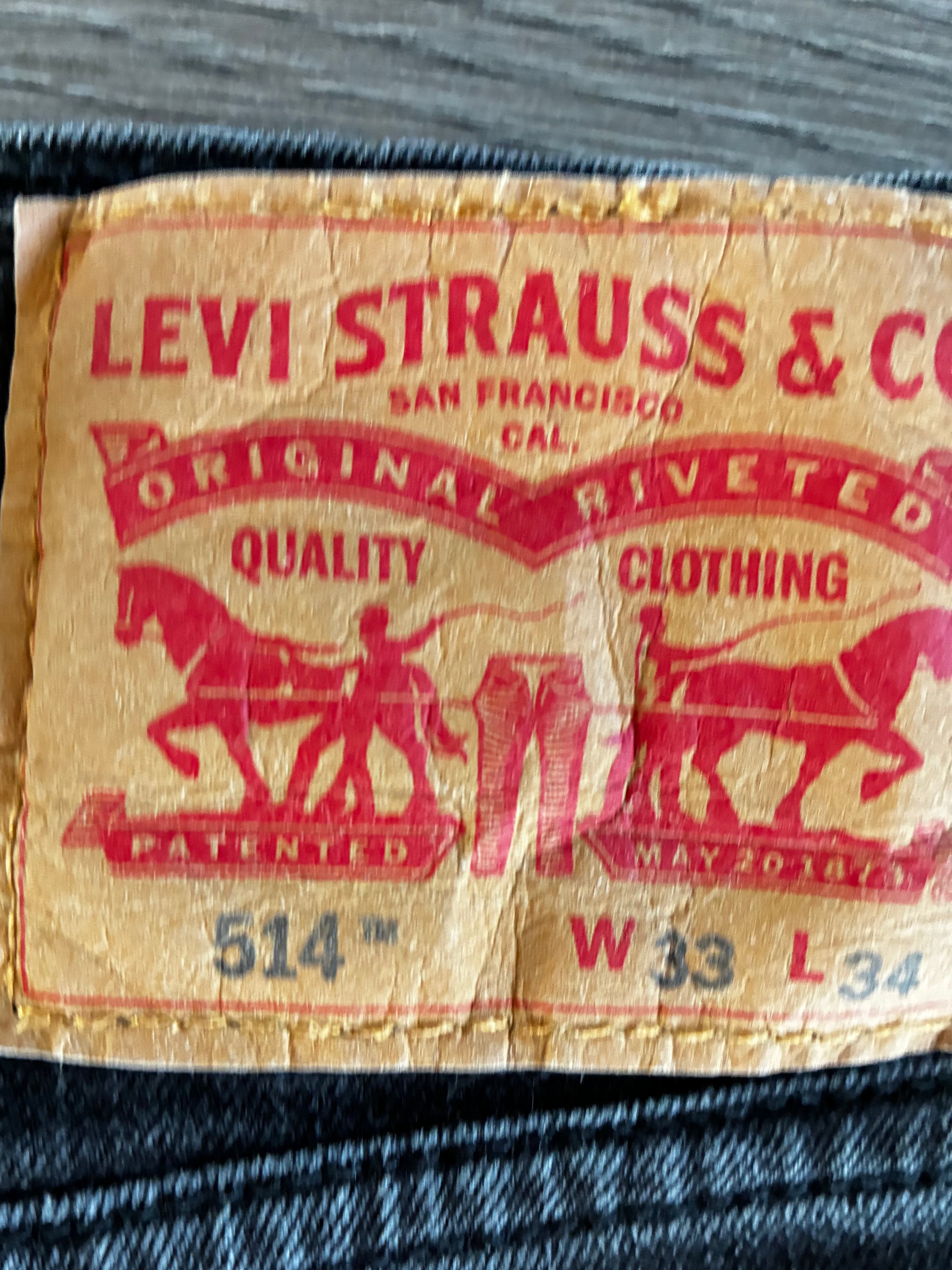 Vintage Levi's 514 , Black, W35, L32