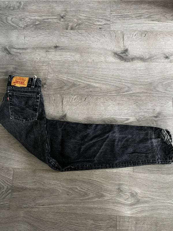 Vintage Levi's 550, Black, Label - W31, L34 Actual Size - W31, L33