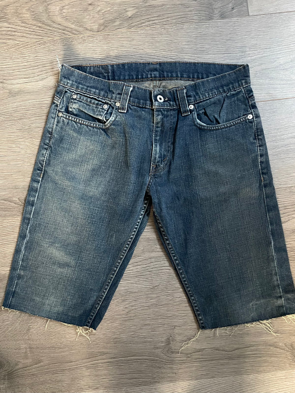 Vintage Up-cycled Levi's 511 Shorts, Dark Blue, W34 L13