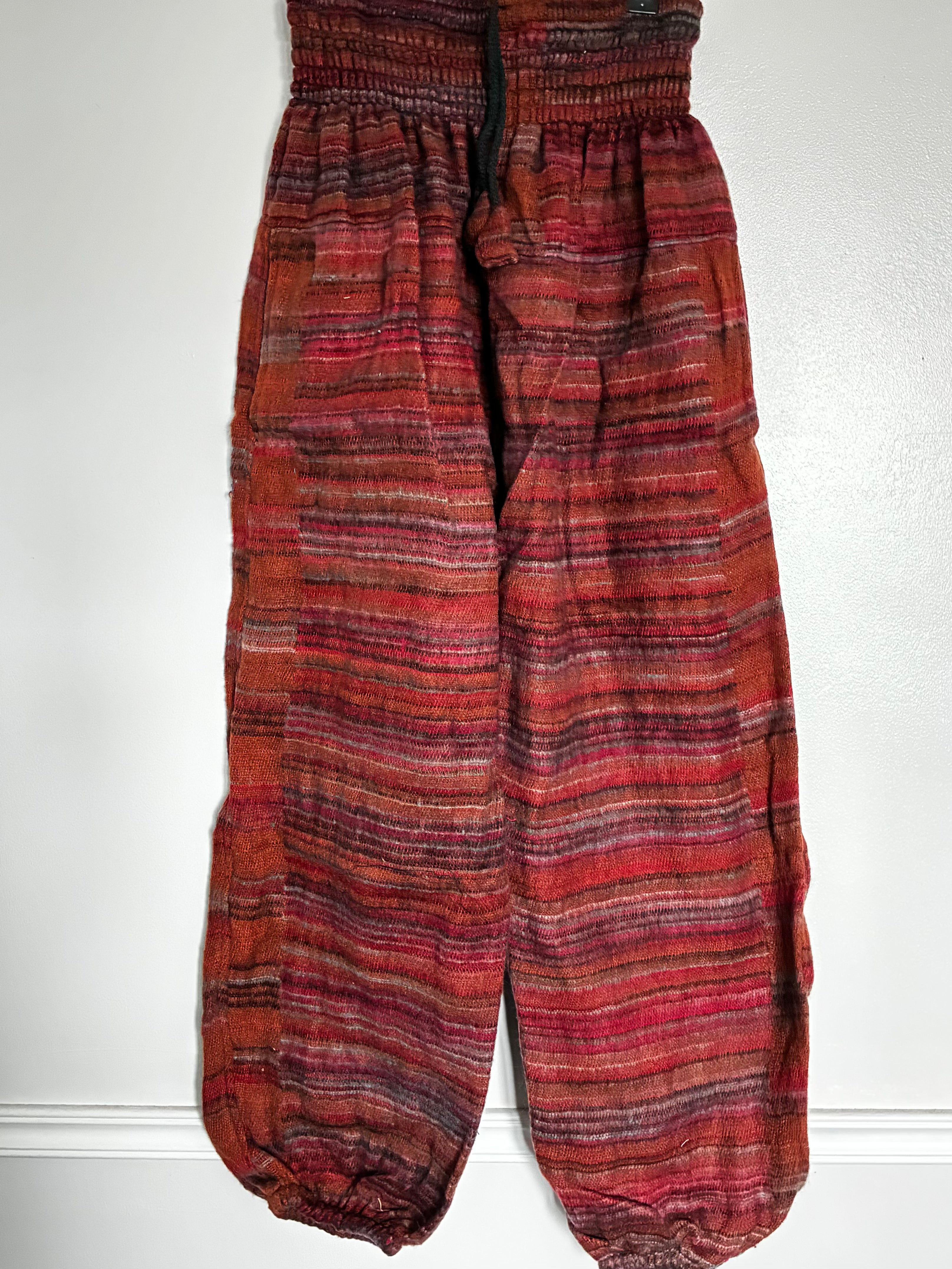 Fluffy Brown/Red Trousers, 24-42" Waist