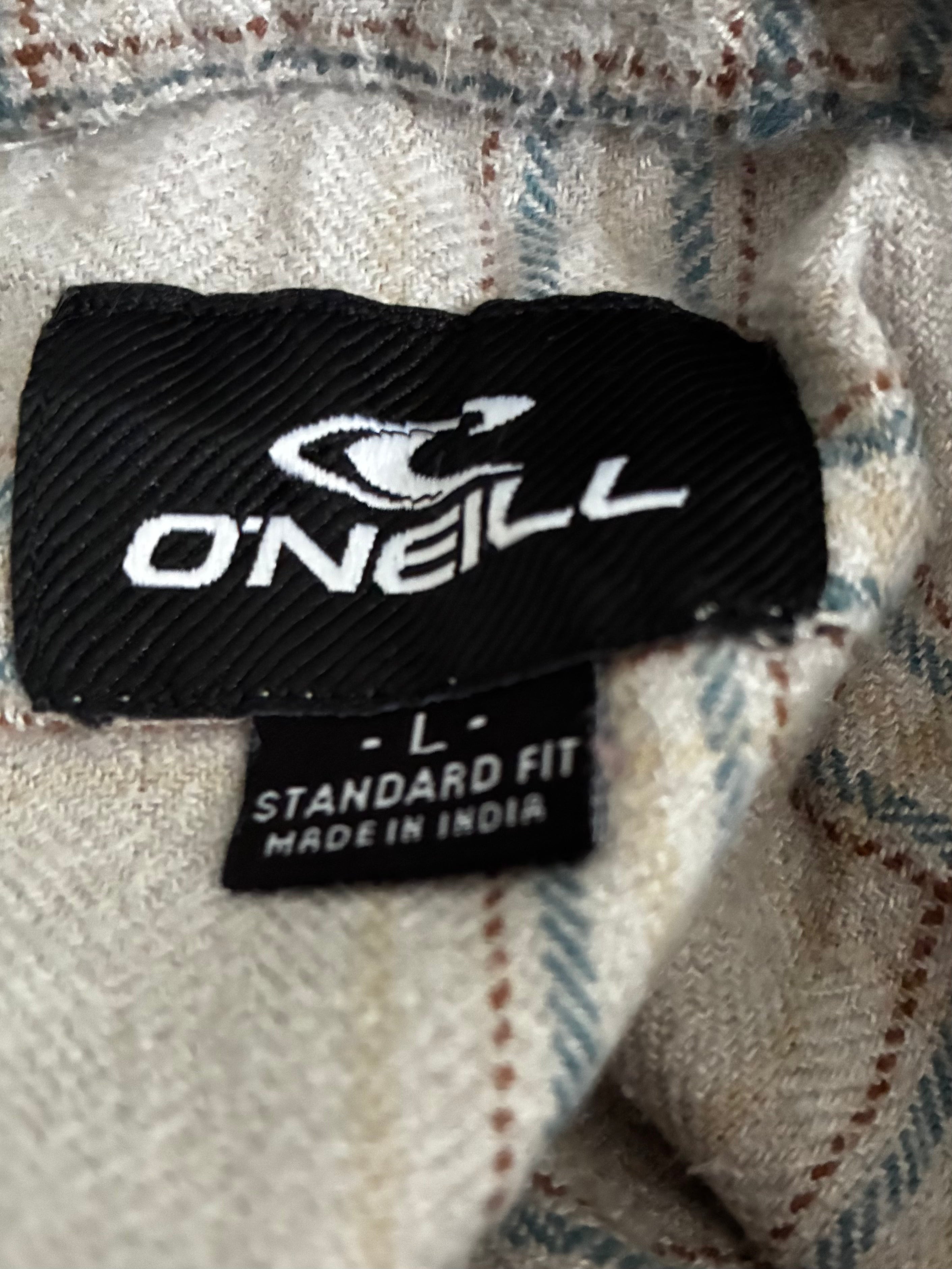 Thin Light Grey/Blue O'Neill Checked Flannel, 46" chest