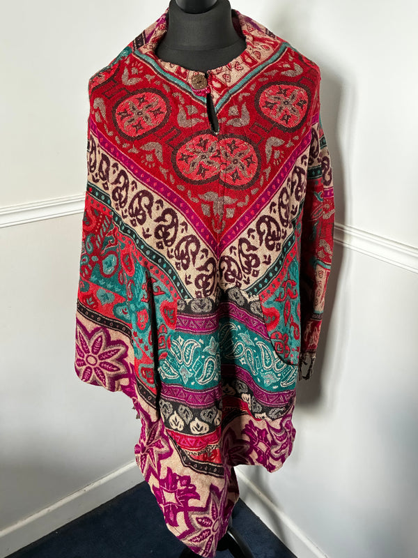 100% Wool Poncho