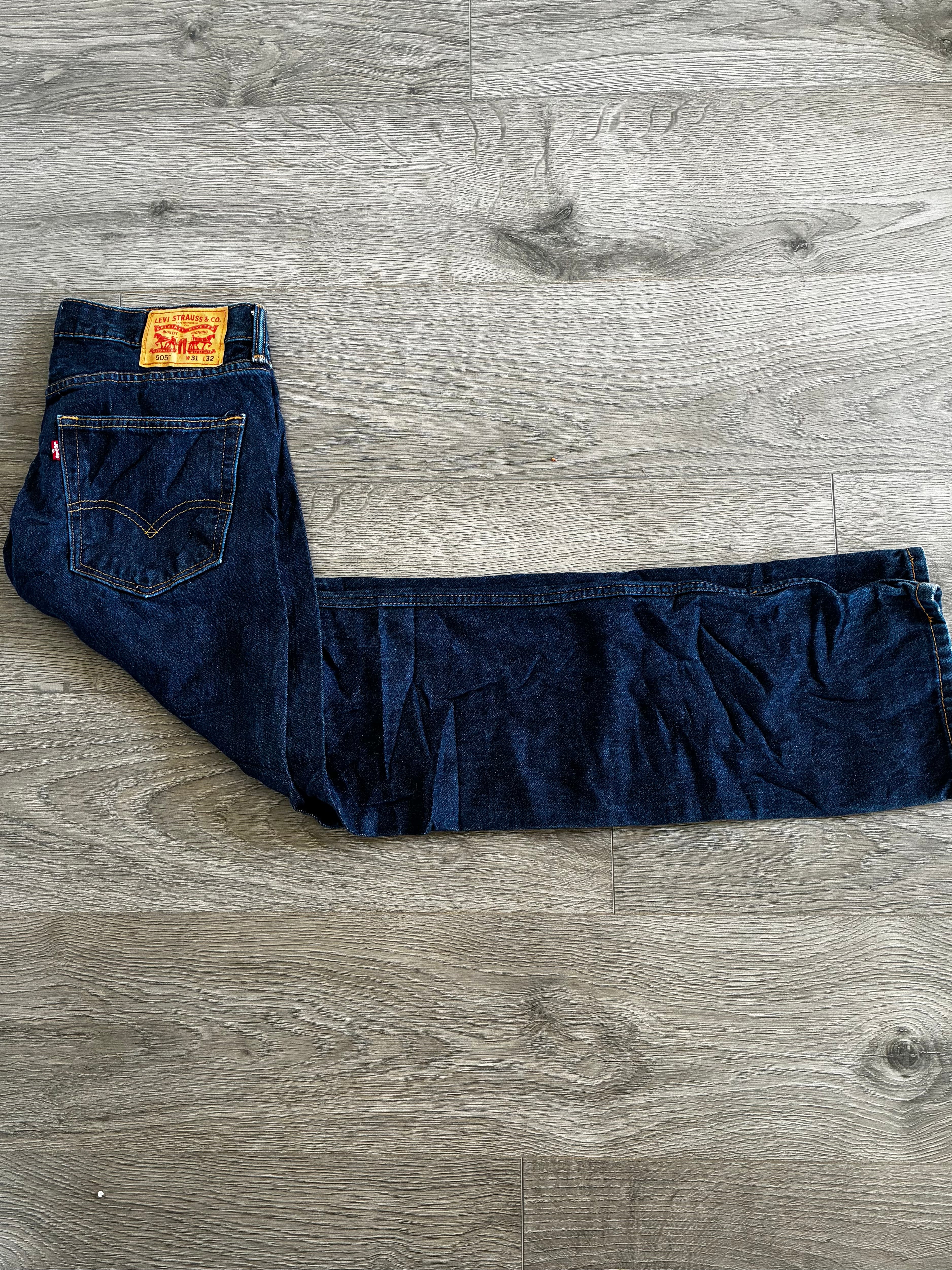 Vintage Levi's 505, Dark Blue, Label - W31, L32, Actual Size - W32, L31