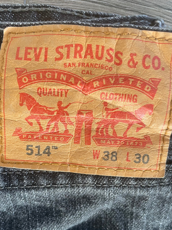 Vintage Levi's 514 , Black, Label - W38, L30, Actual Size - W39, L31