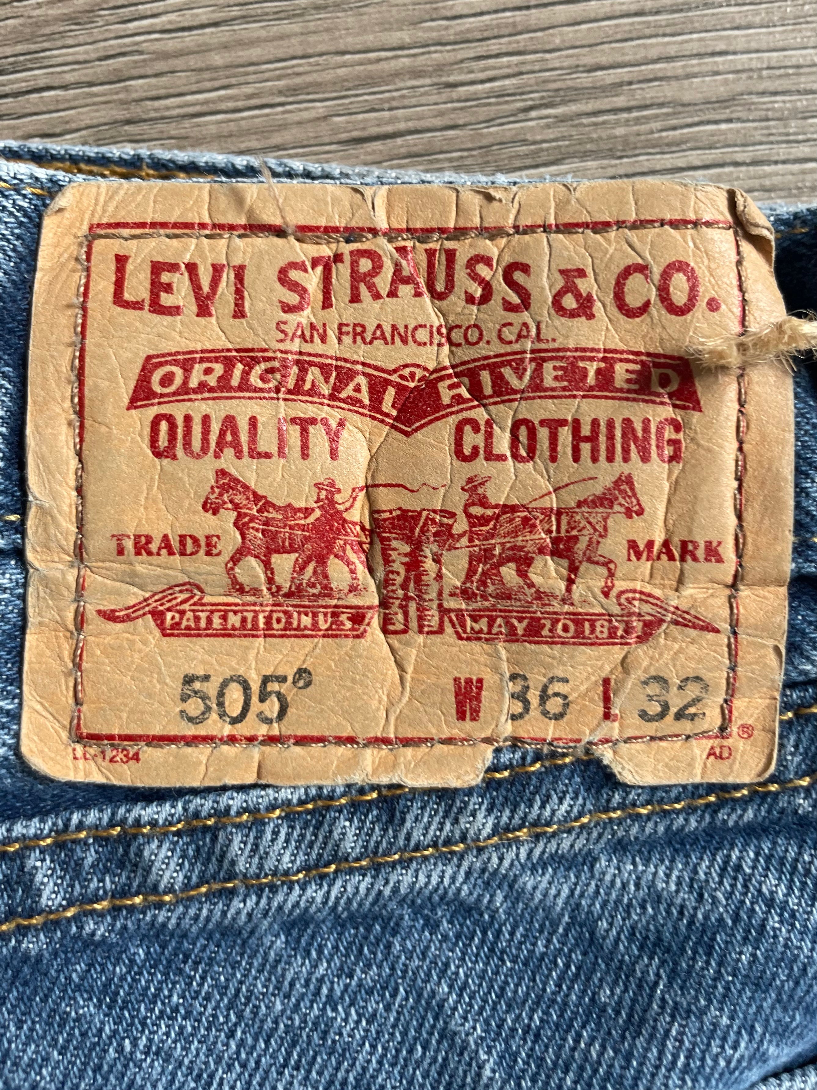 Vintage Levi's 505, Blue, W36, L32