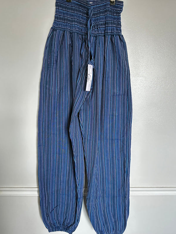 Purple/Blue Striped Harem Trousers