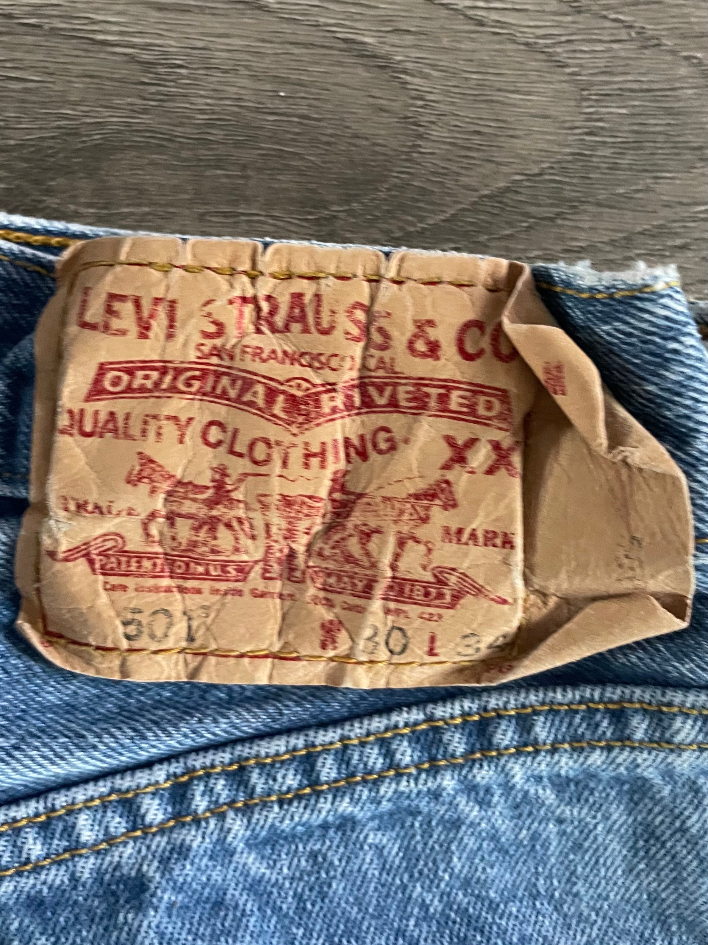 Vintage Levi's 501, Blue, W30, L34