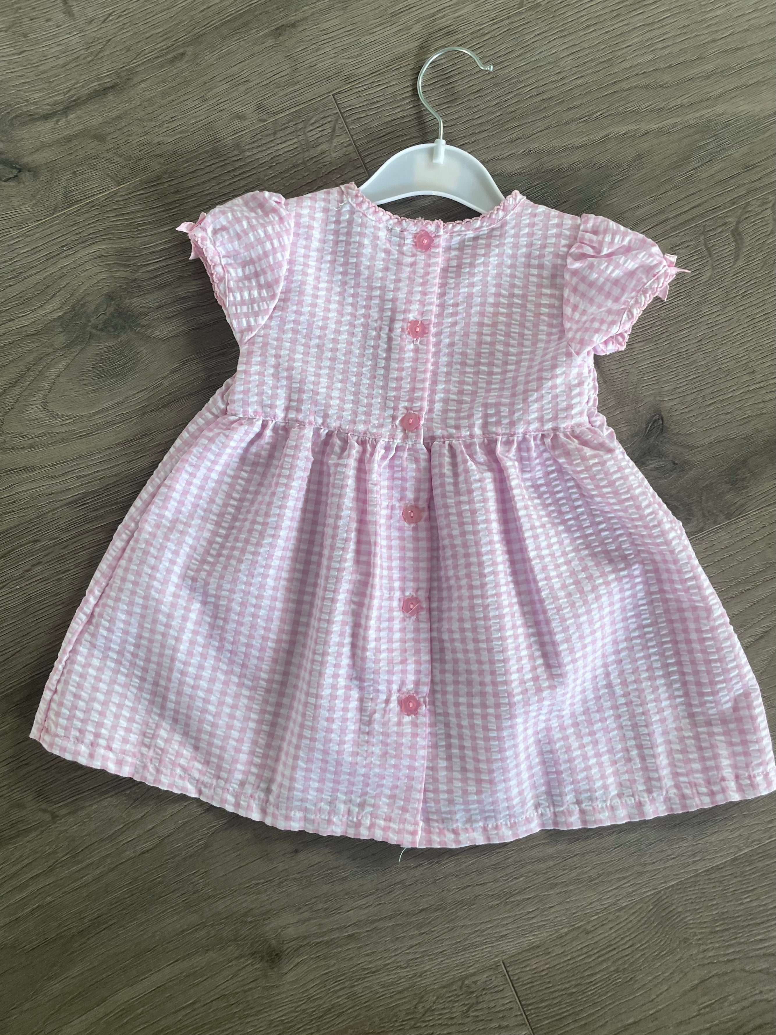 Pink/White Check Sundress (6-9months)