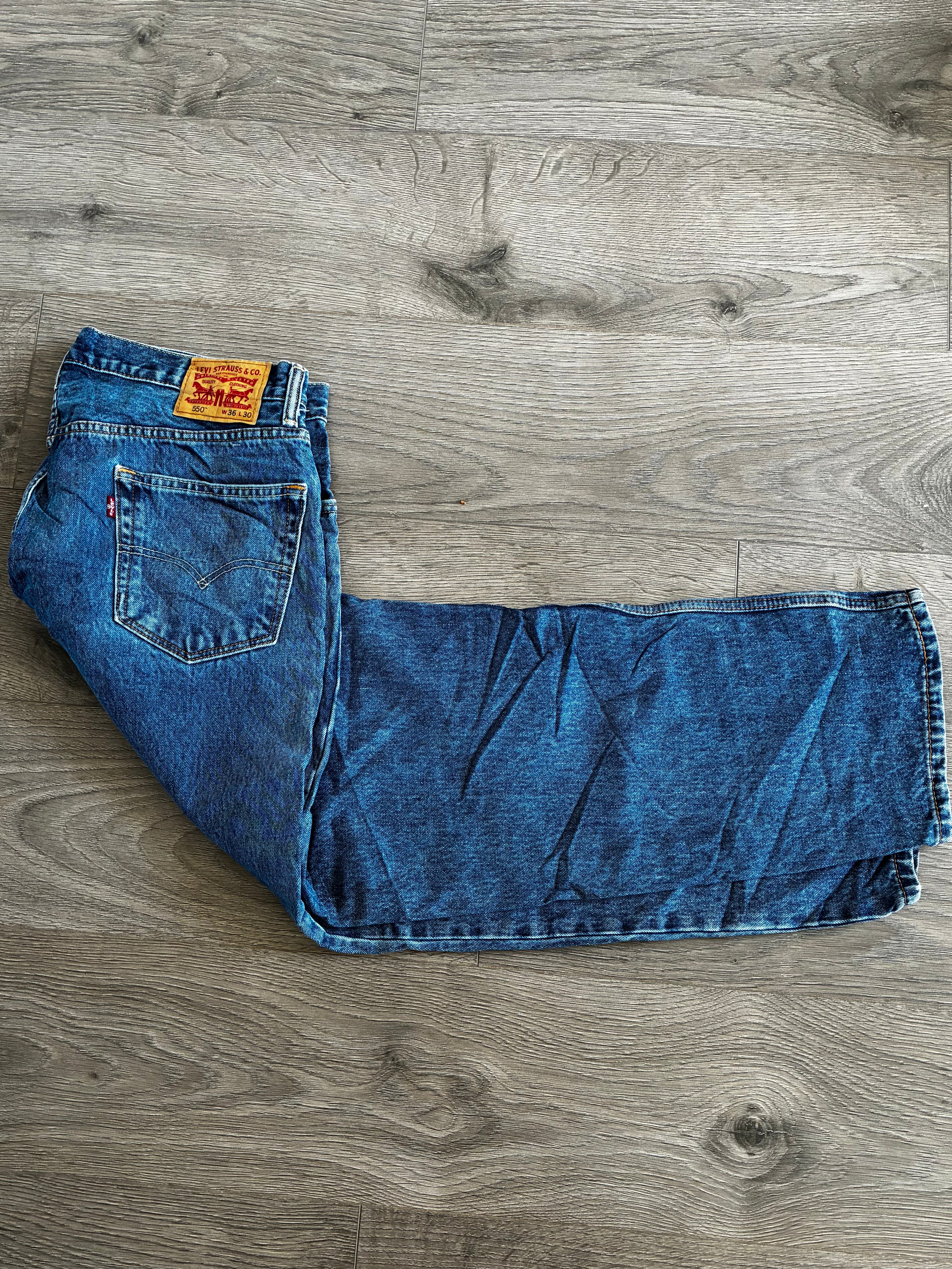 Vintage Levi's 550, Blue, Label - W36, L30, Actual Size - W38, L30