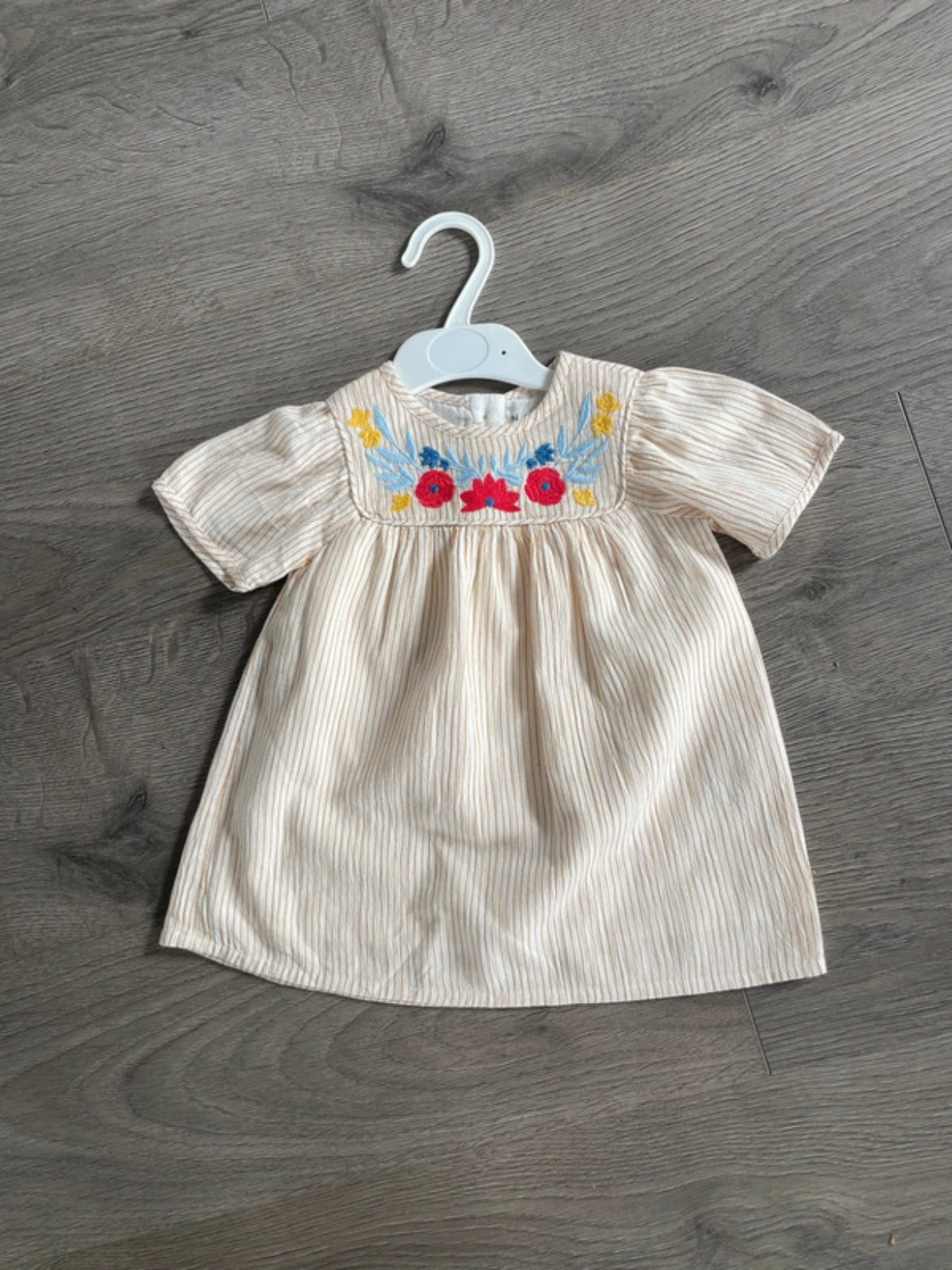 Yellow Striped Sundress (6-9 mths)