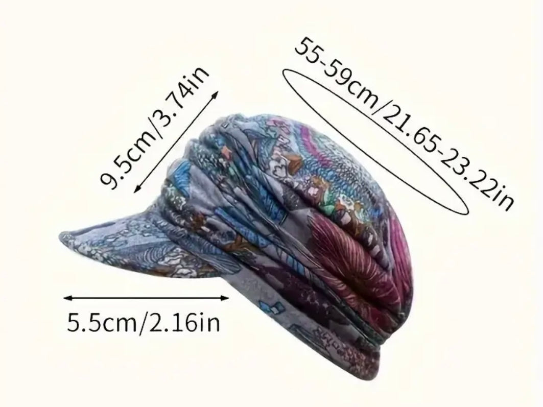 Vintage Flower Print Cap