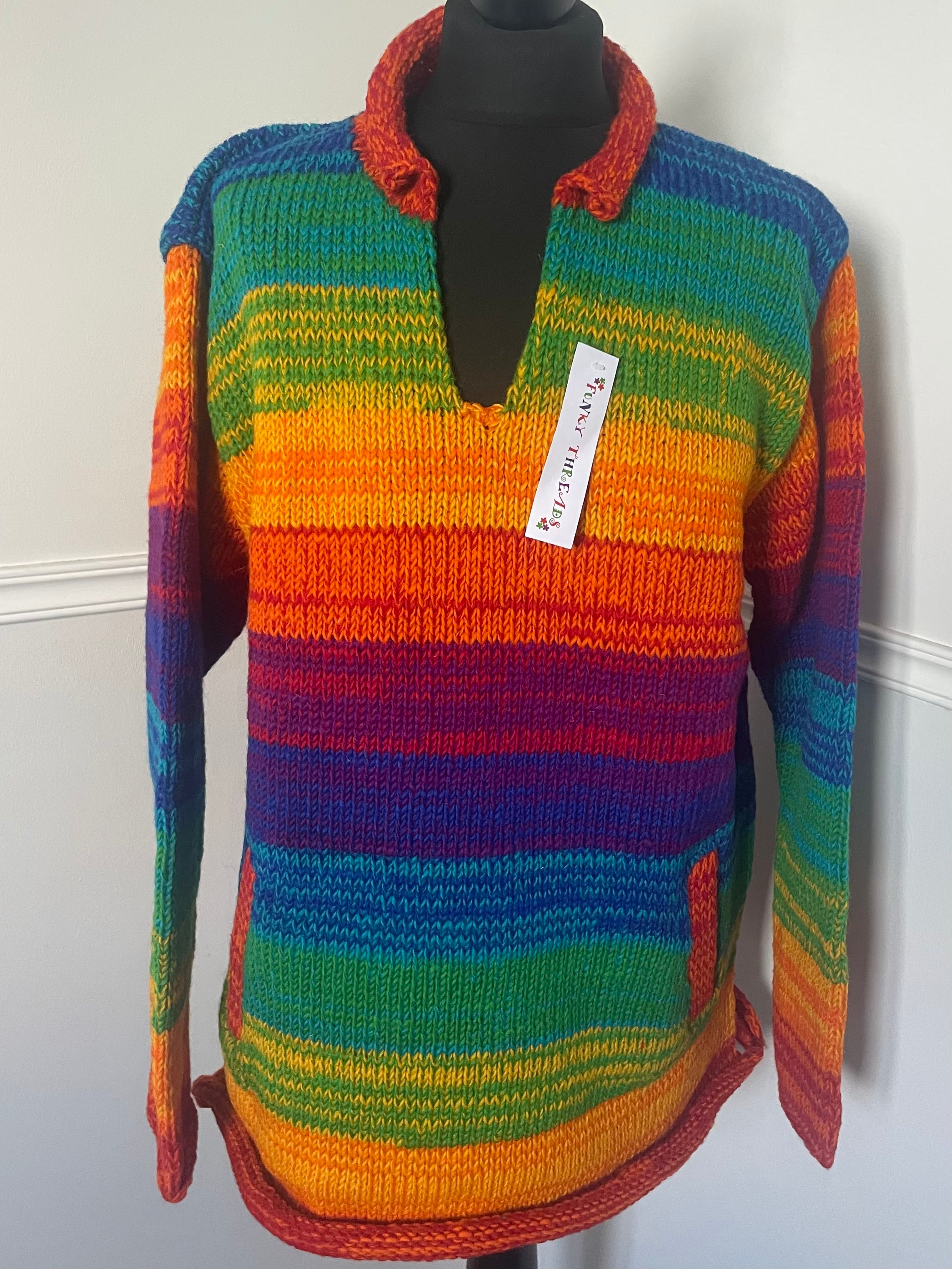 Rainbow Wool Jumper S/M
