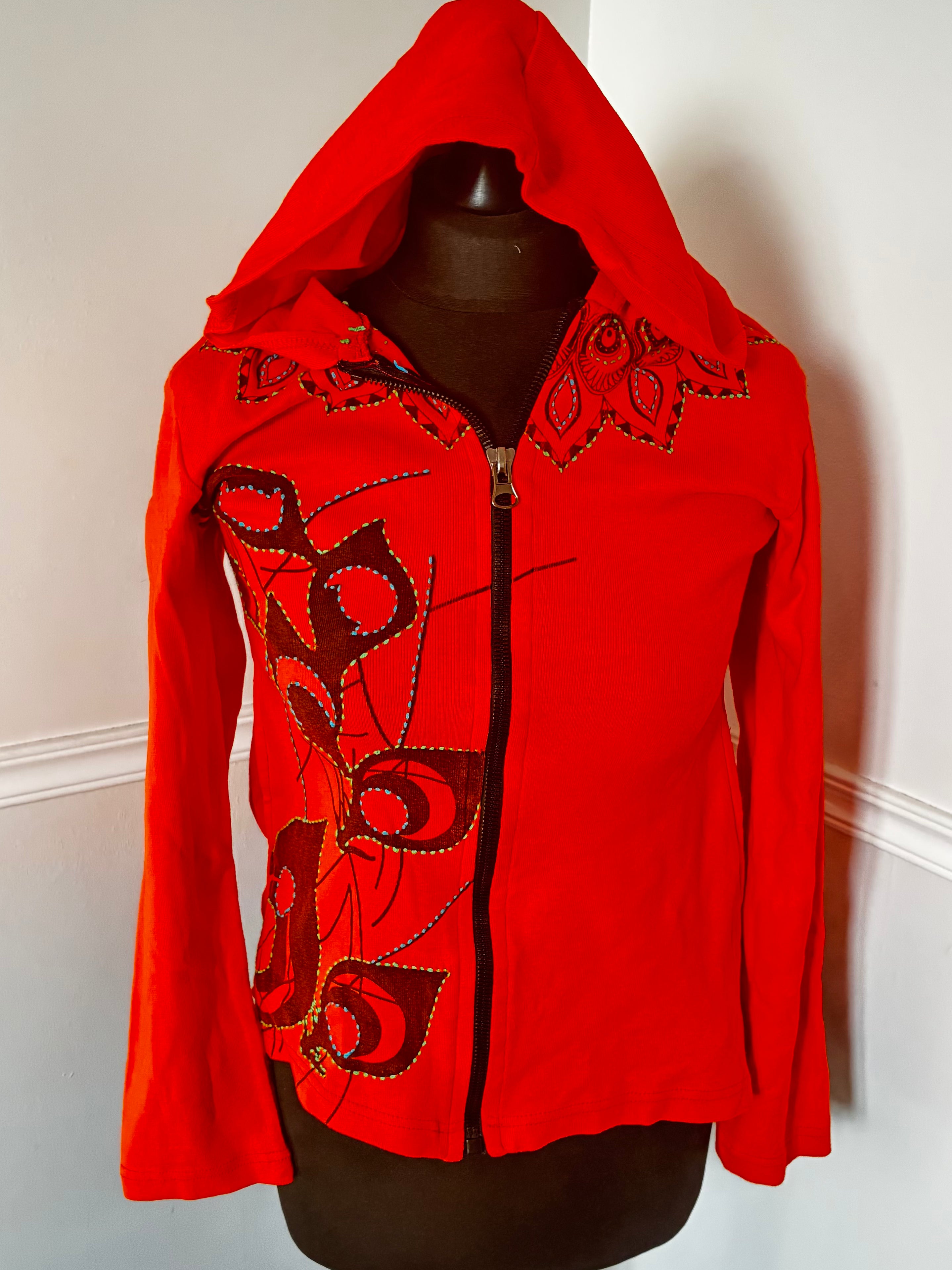 Orange Hippy Jacket, M