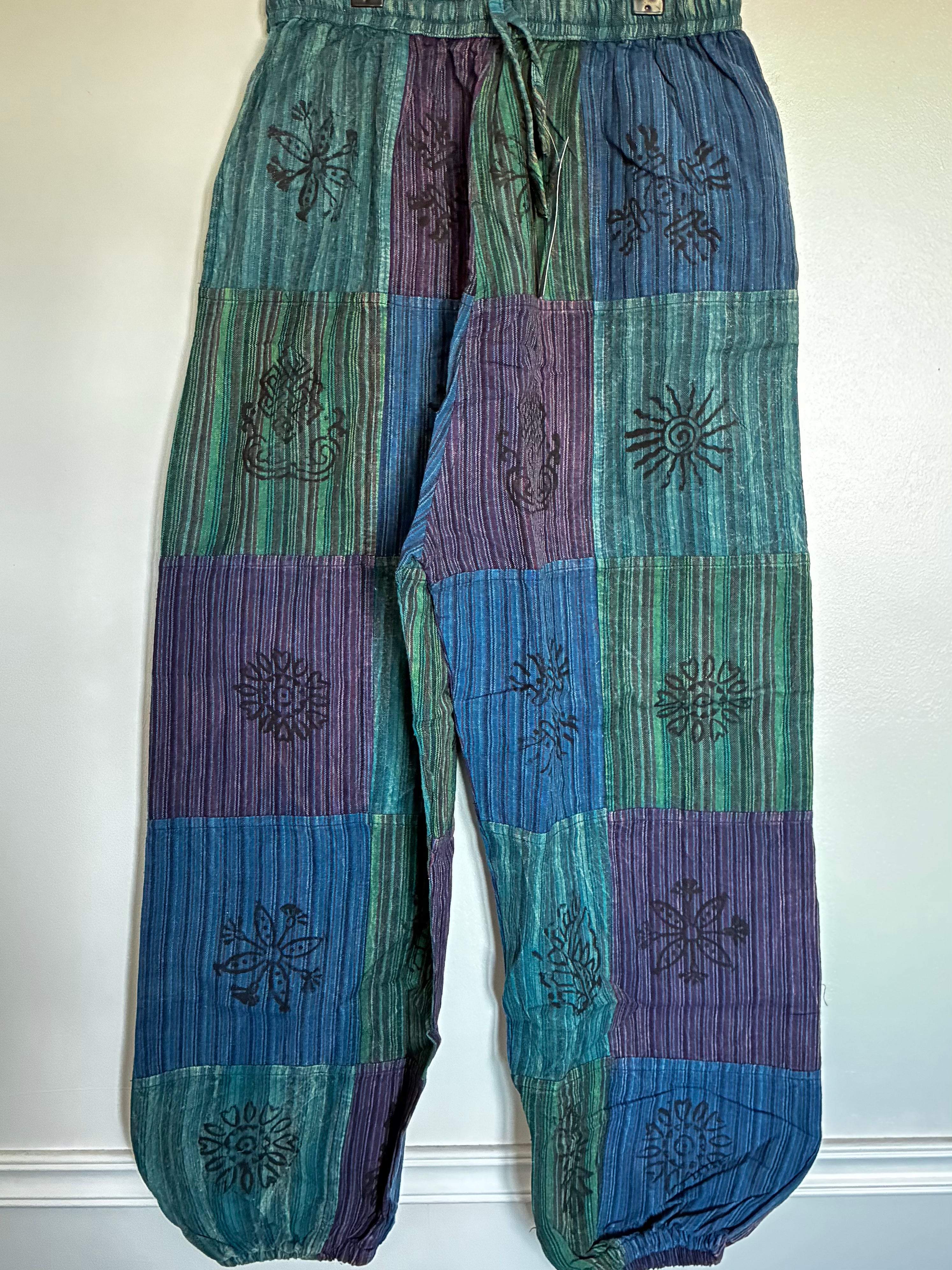 Patchwork Harem Trousers, S/M