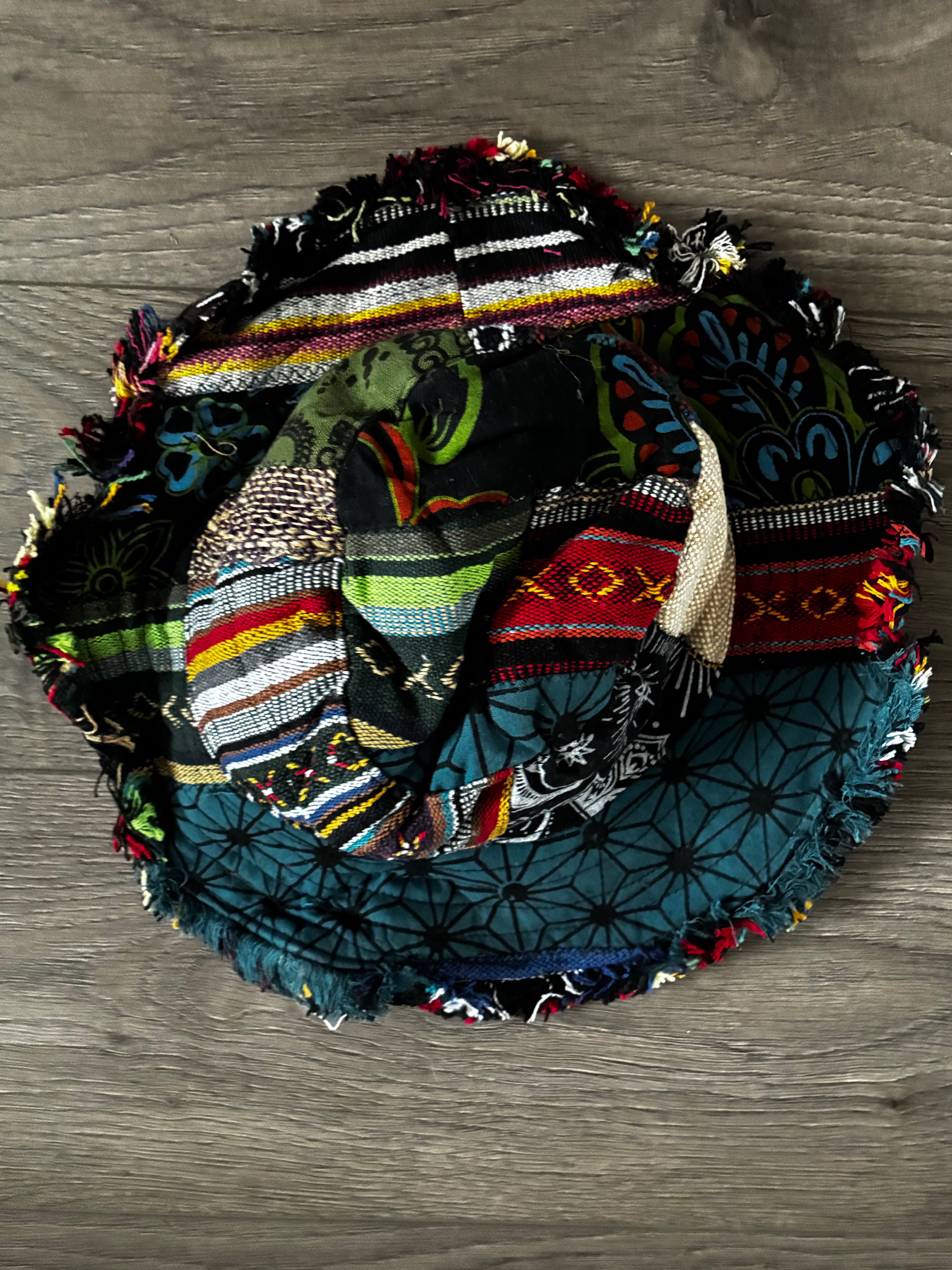 Hat with Wire Brim and frayed edges, M