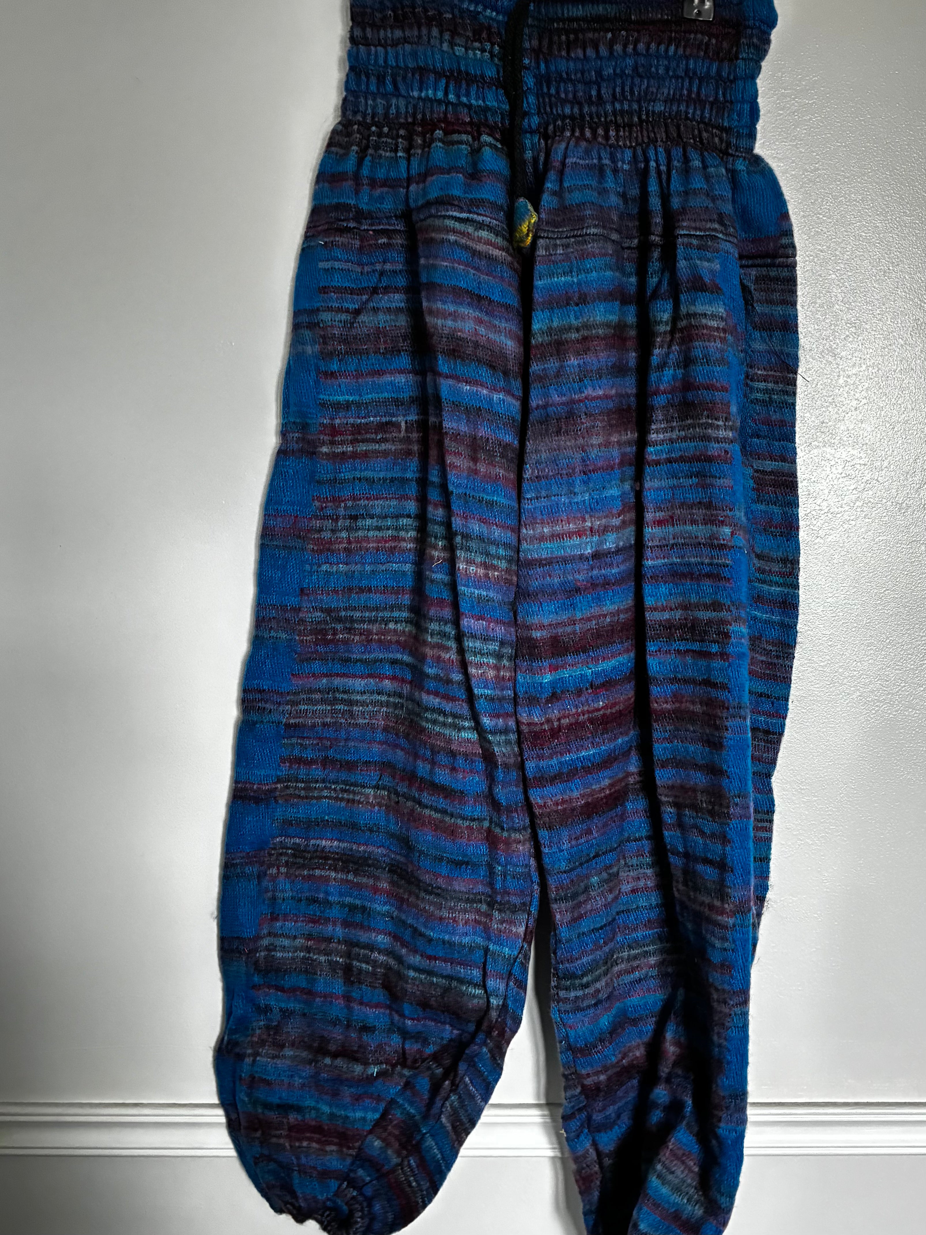 Fluffy Blue/red Trousers, 22-38" Waist