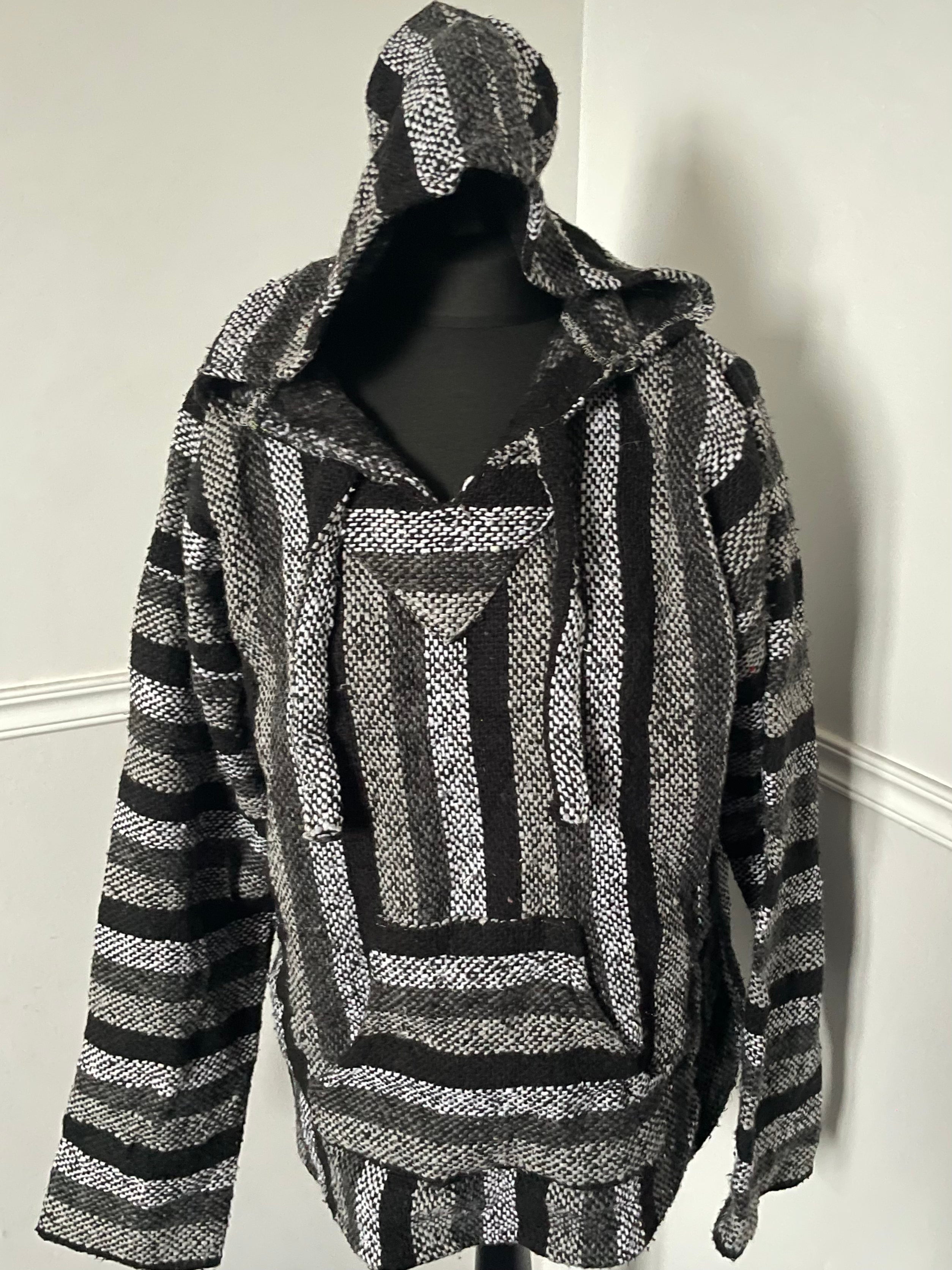 Black/Grey Baja Hoodie, M