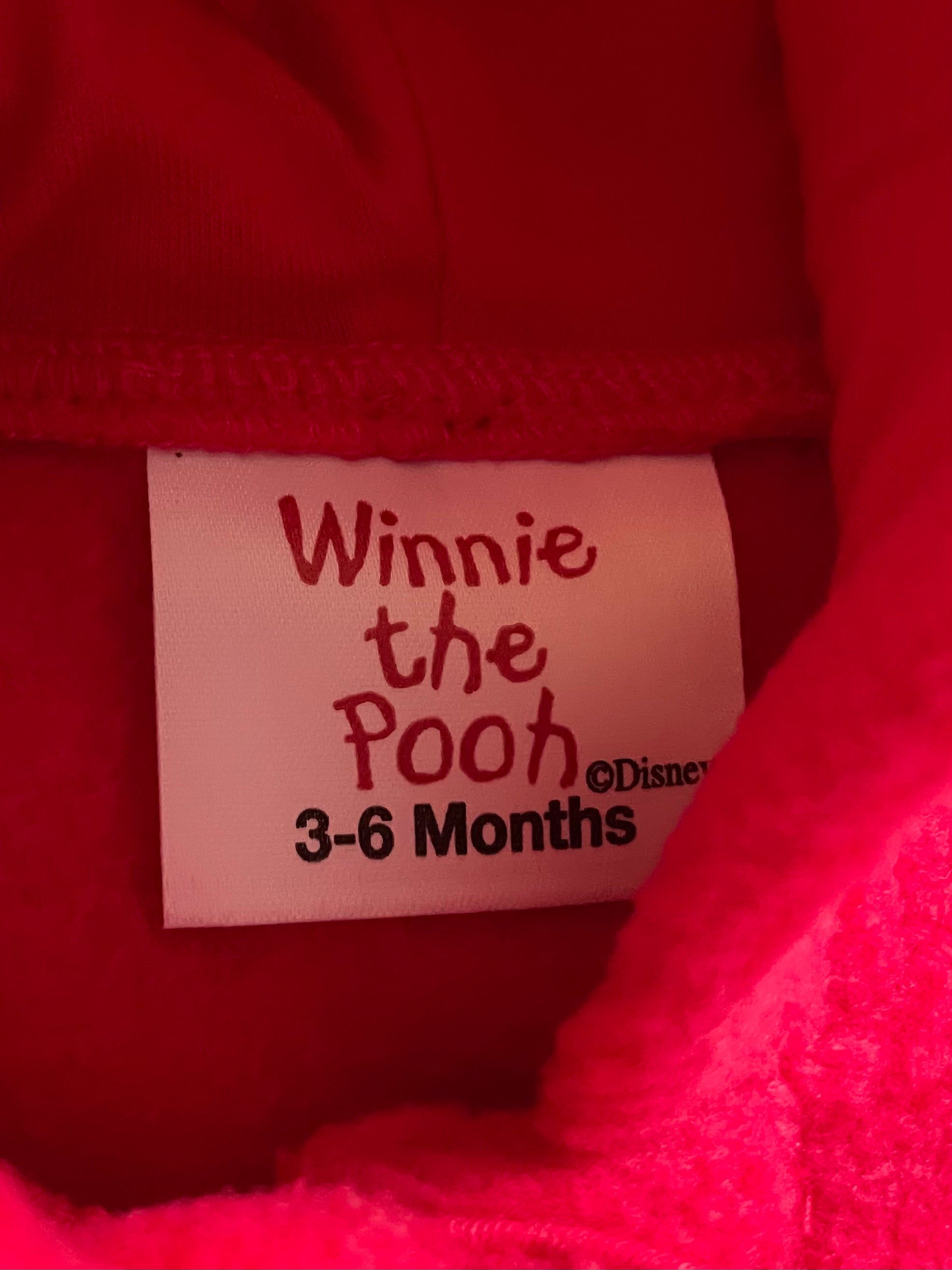 Winnie the Pooh Fleeced Hoodie (3-6mths)