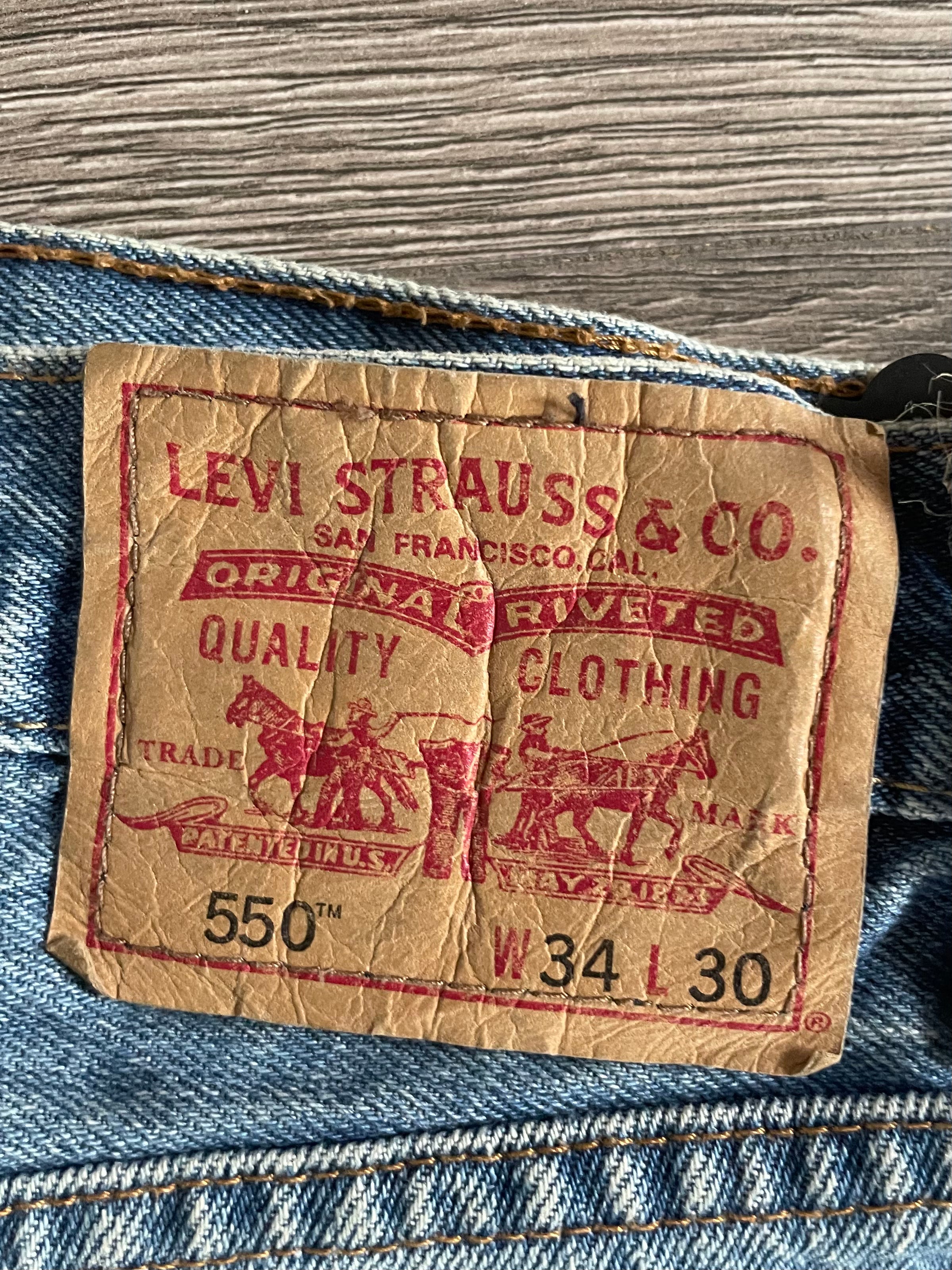 Vintage Levi's 550, Blue, W34, L30