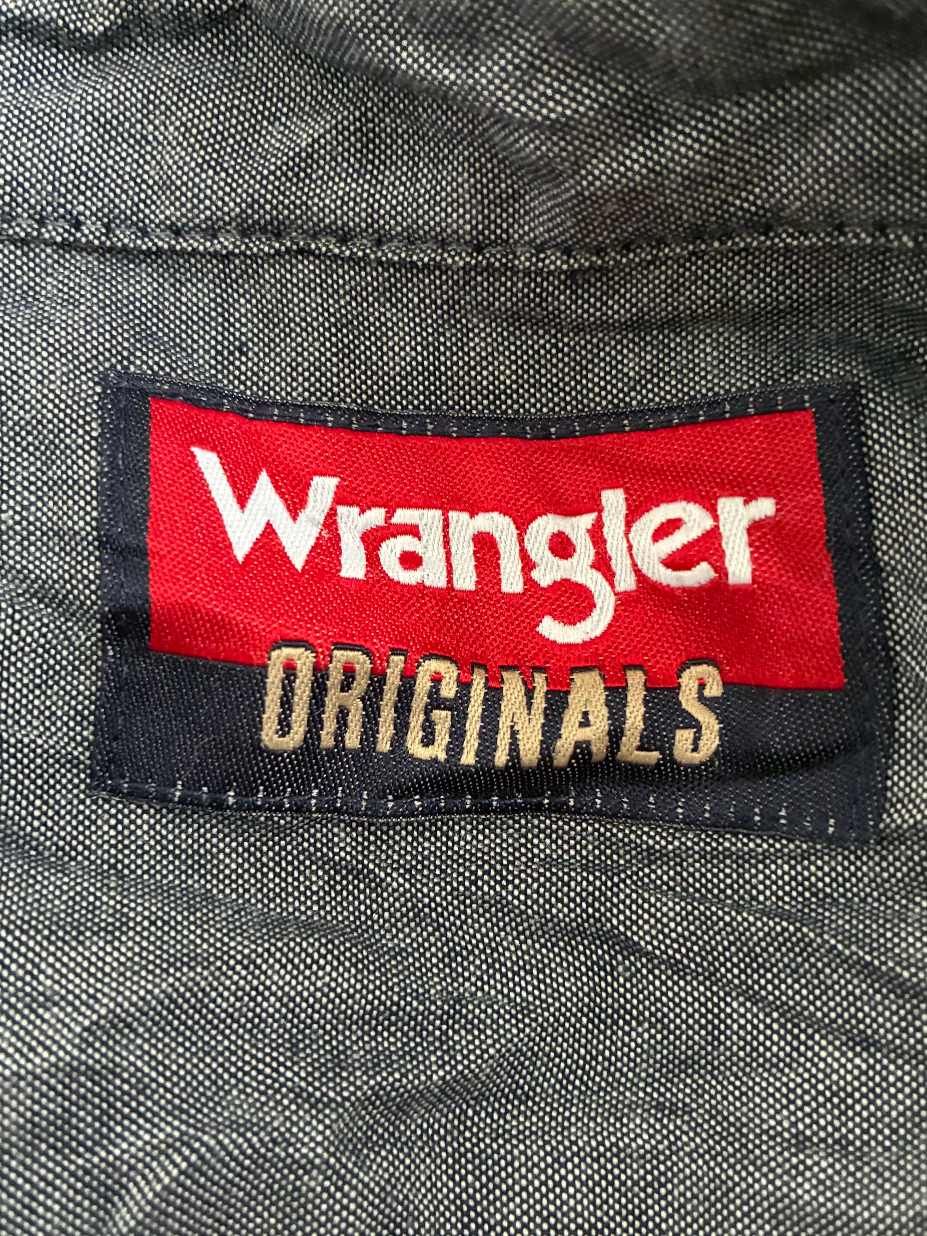 Thin Wrangler Beige/Red Checked Flannel, L