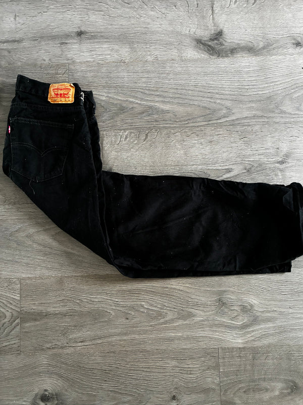 Vintage Levi's 550, Black, Label - W33, L28 Actual Size - W34, L28.5