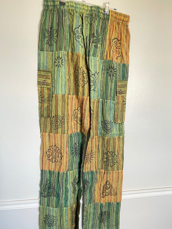 Patchwork Cargo Trousers, XL