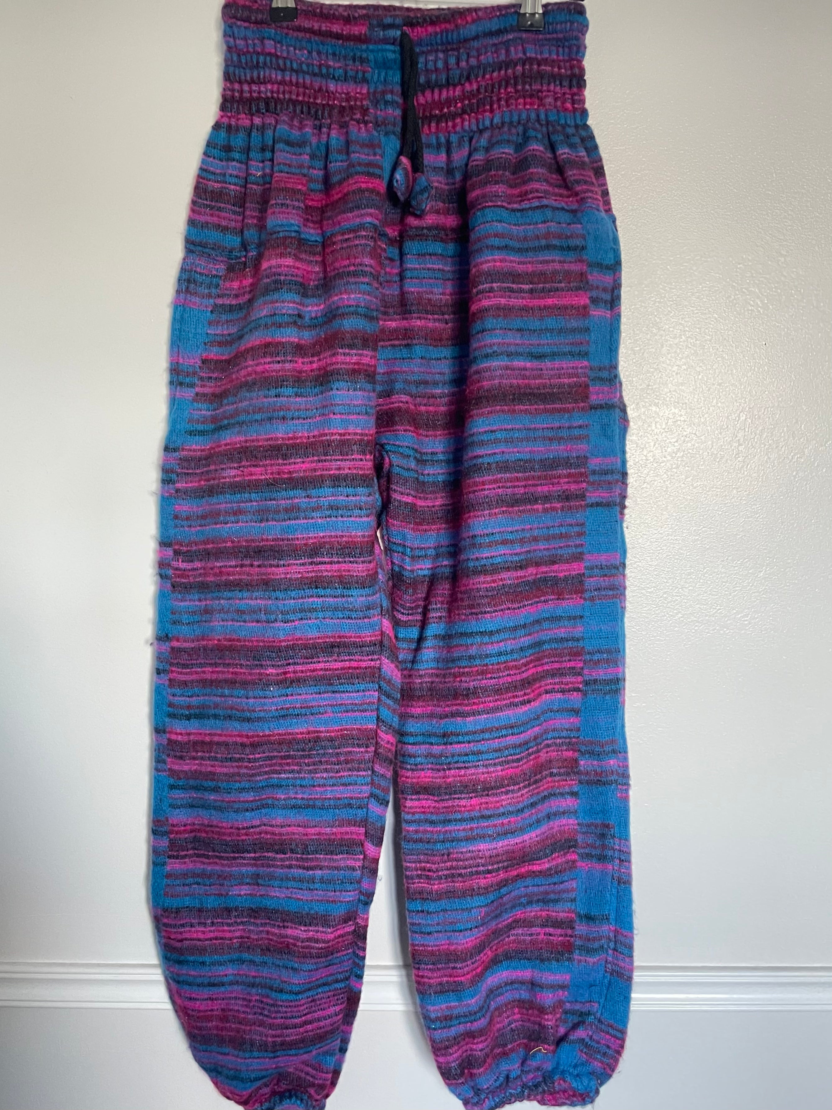 Snuggly Blue/Pink Stripe Cashmelon Trousers, 24-44” Waist