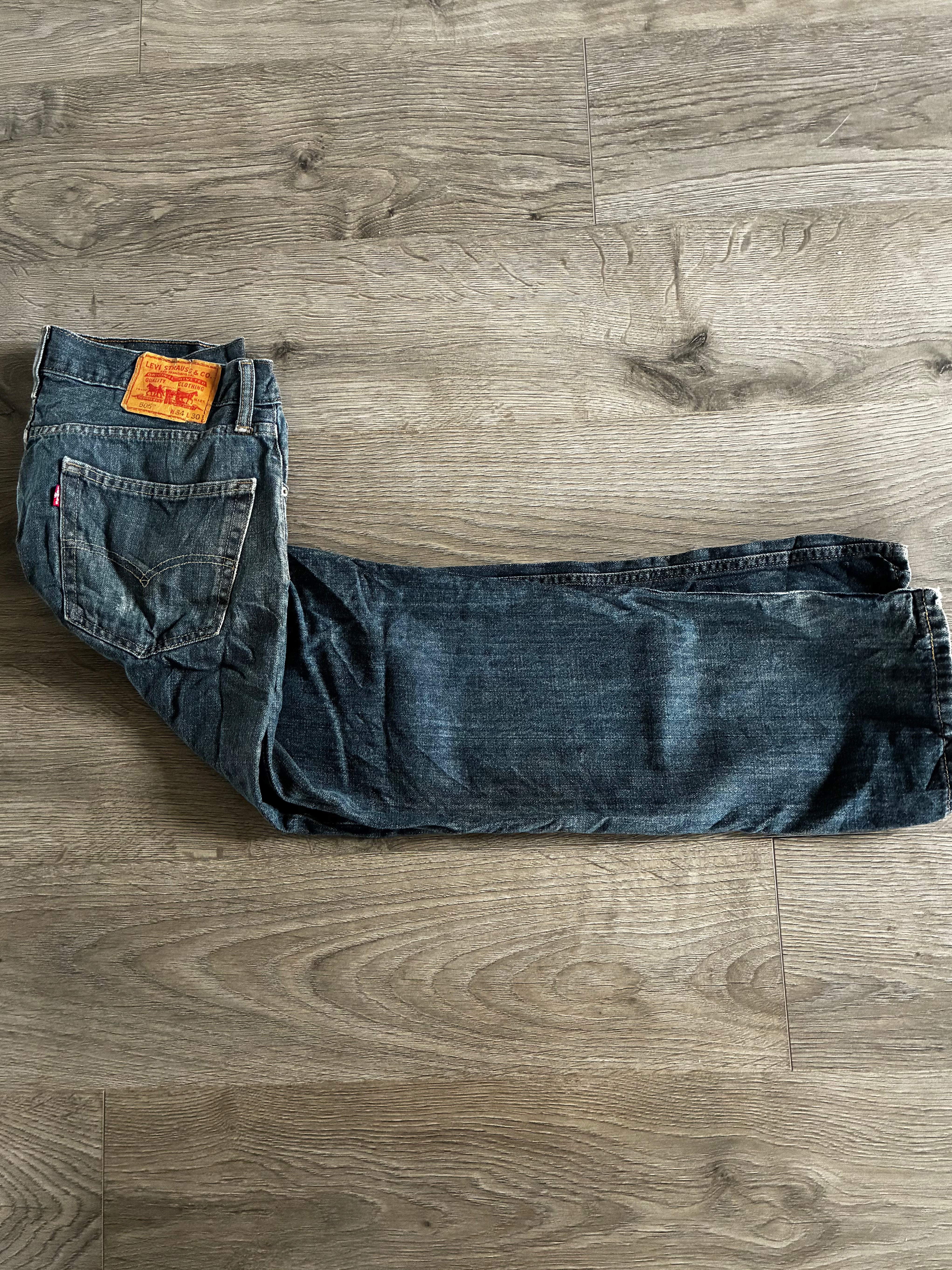 Vintage Levi's 505, Blue, Label - W34, L30, Actual Size - W36, L30