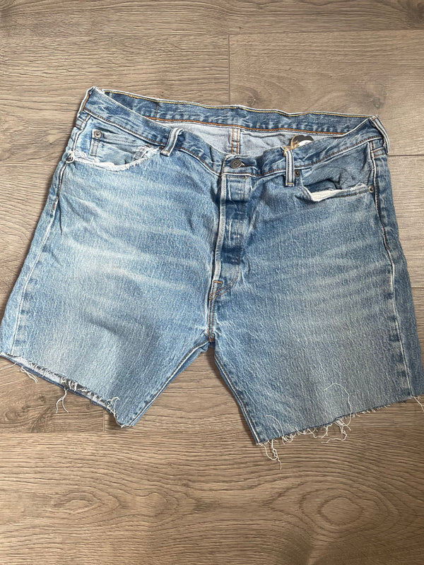 Vintage Up-cycled Levi's 501 Shorts, Blue, W36 L6.5