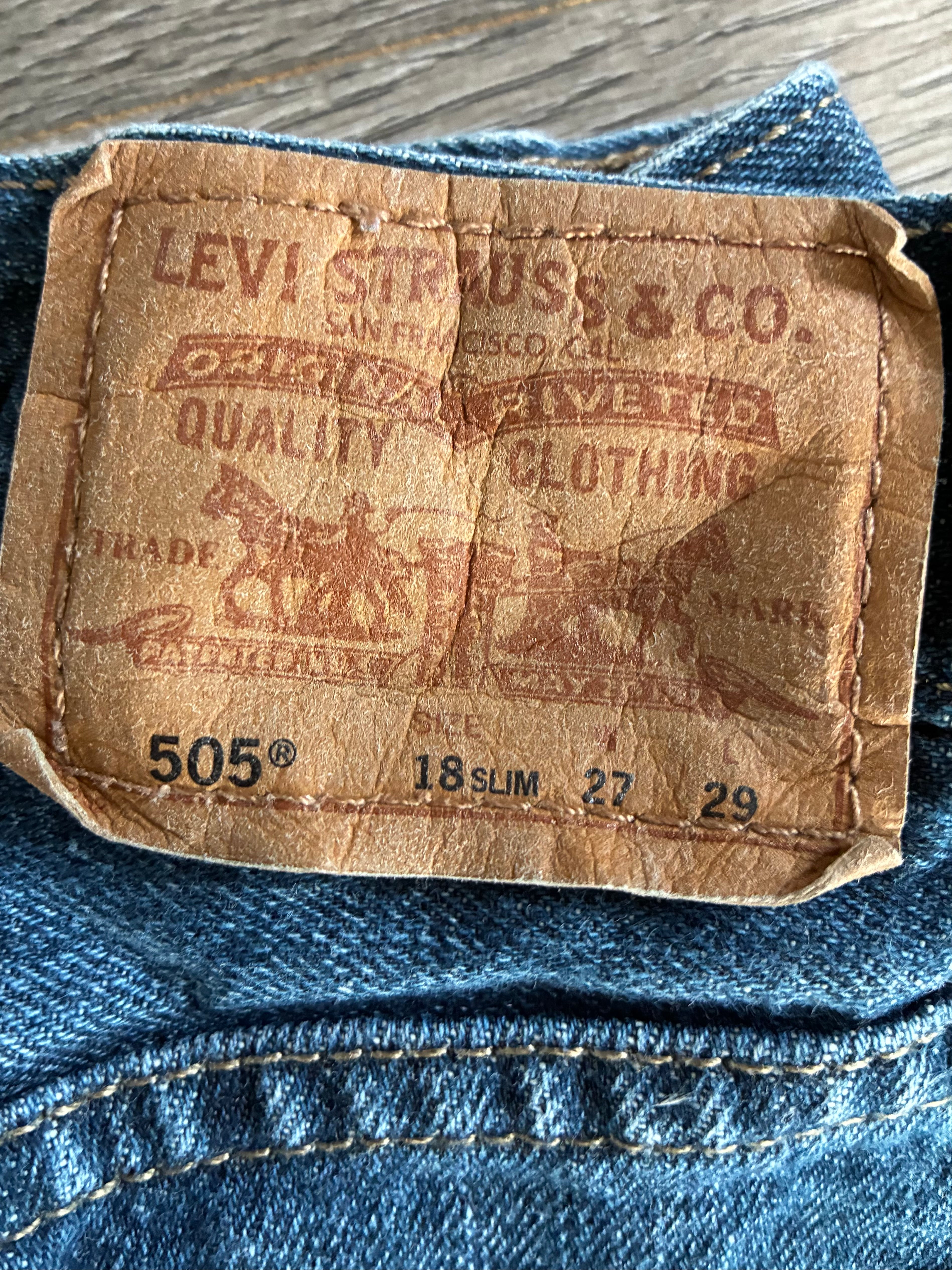 Vintage Levi's 505, Dark Blue, W29, L30