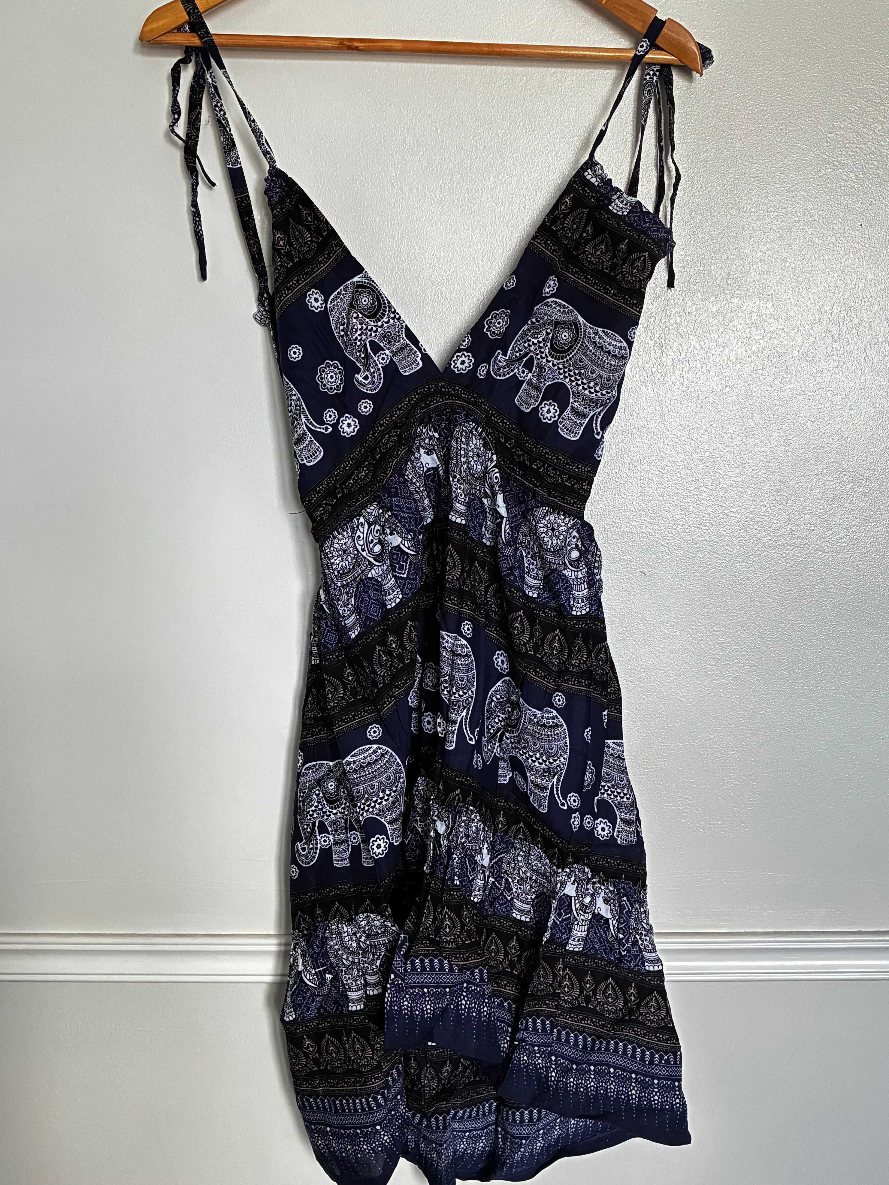 Blue/White Elephant Dress