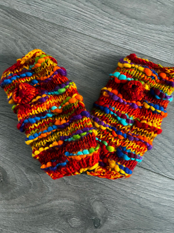 Woollen fleece lined hand warmers