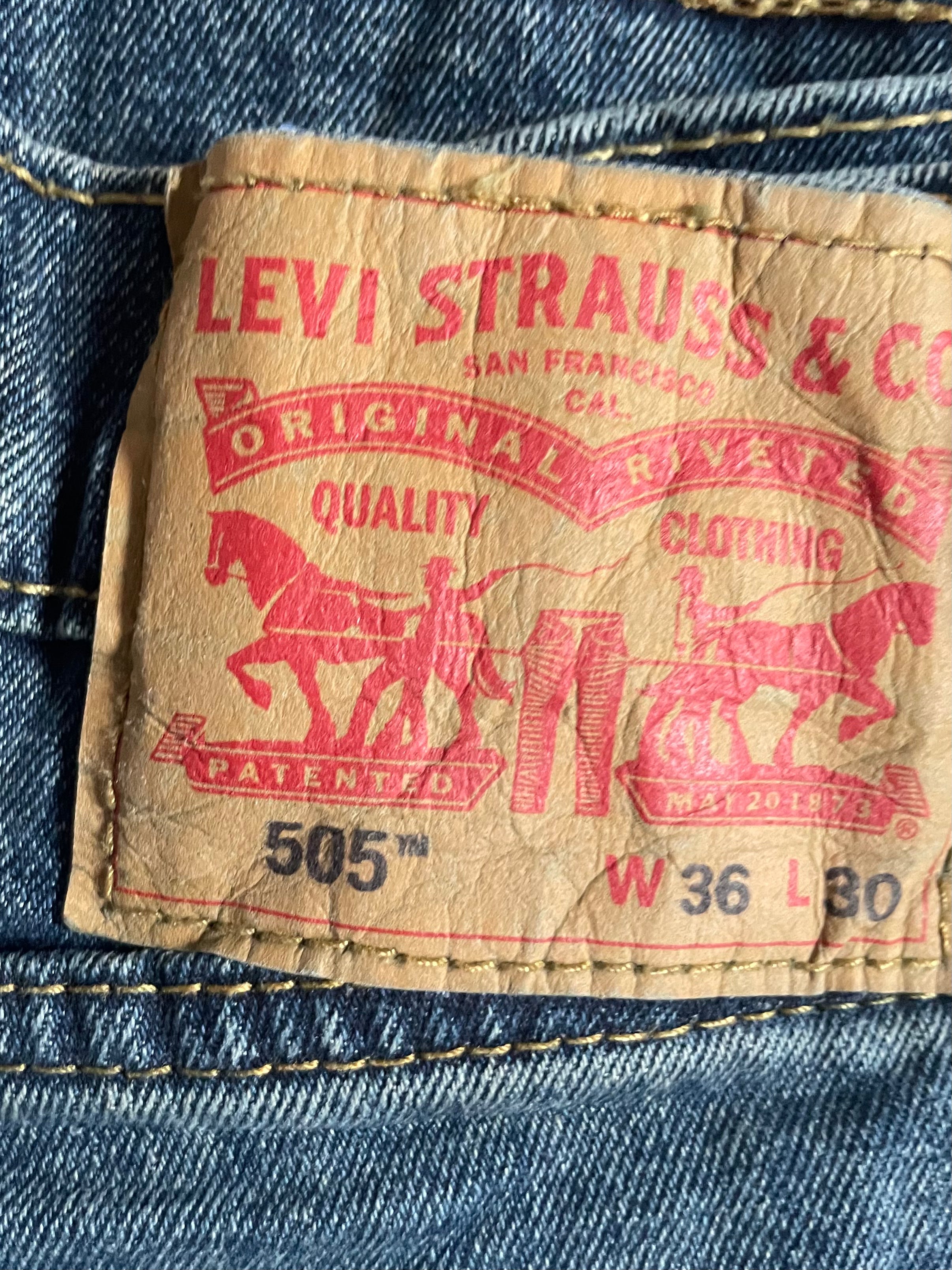 Vintage Levi's 505, Dark Blue, W36, L30