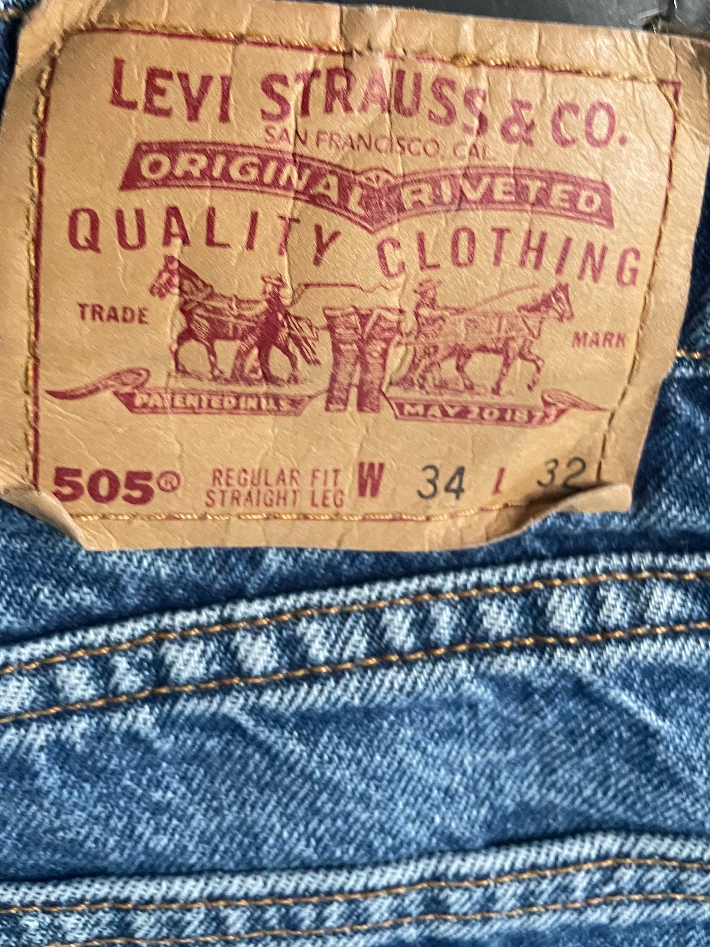 Vintage Levi's 505, Blue, W34, L32