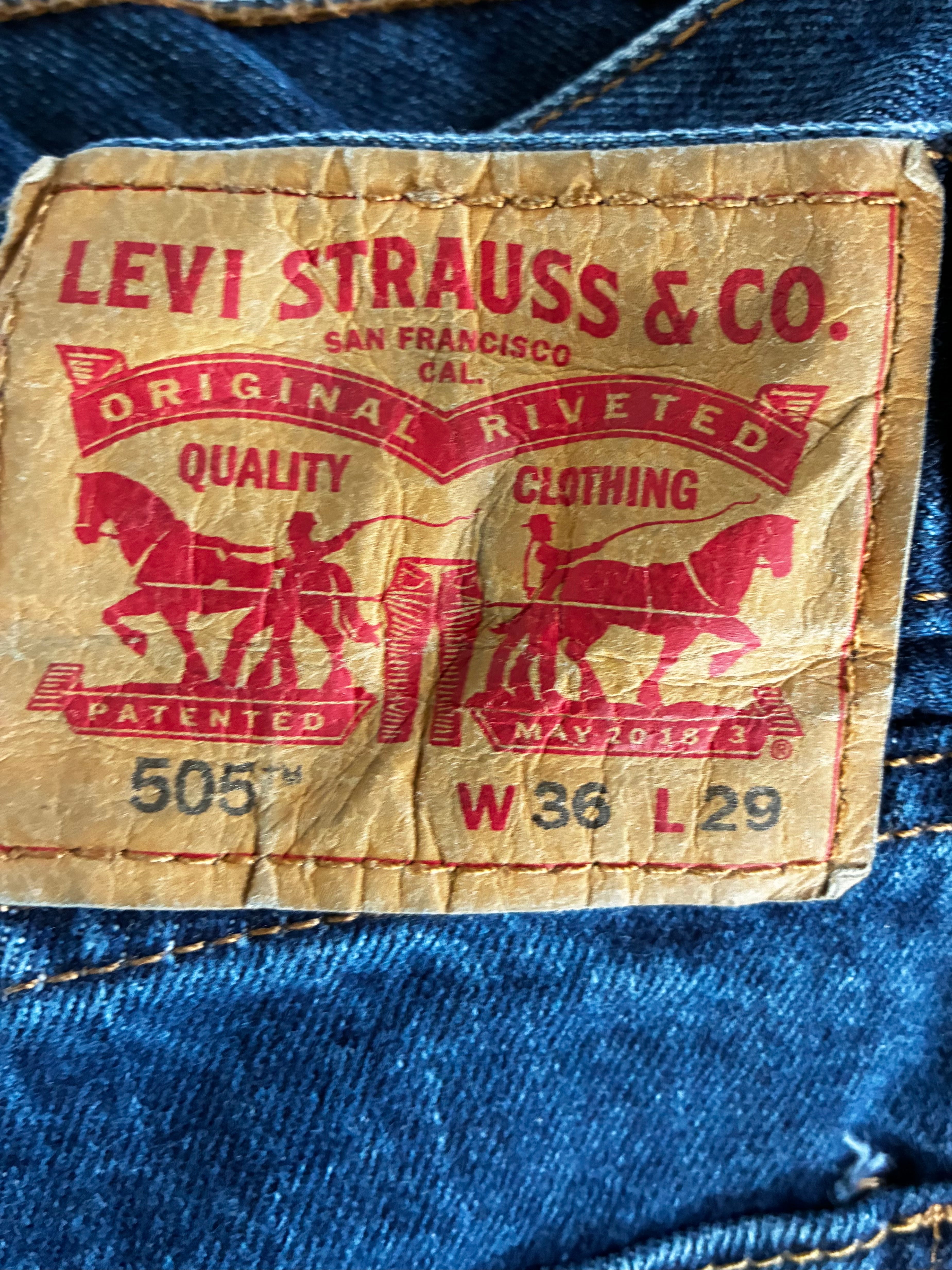 Vintage Levi's 505, Dark Blue, W36, L29