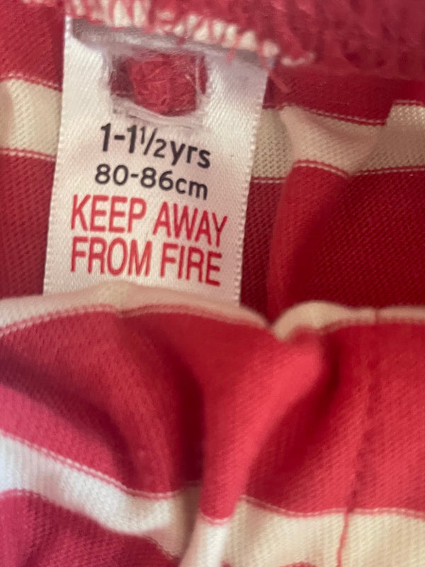 Soft striped shorts (12-18 months)