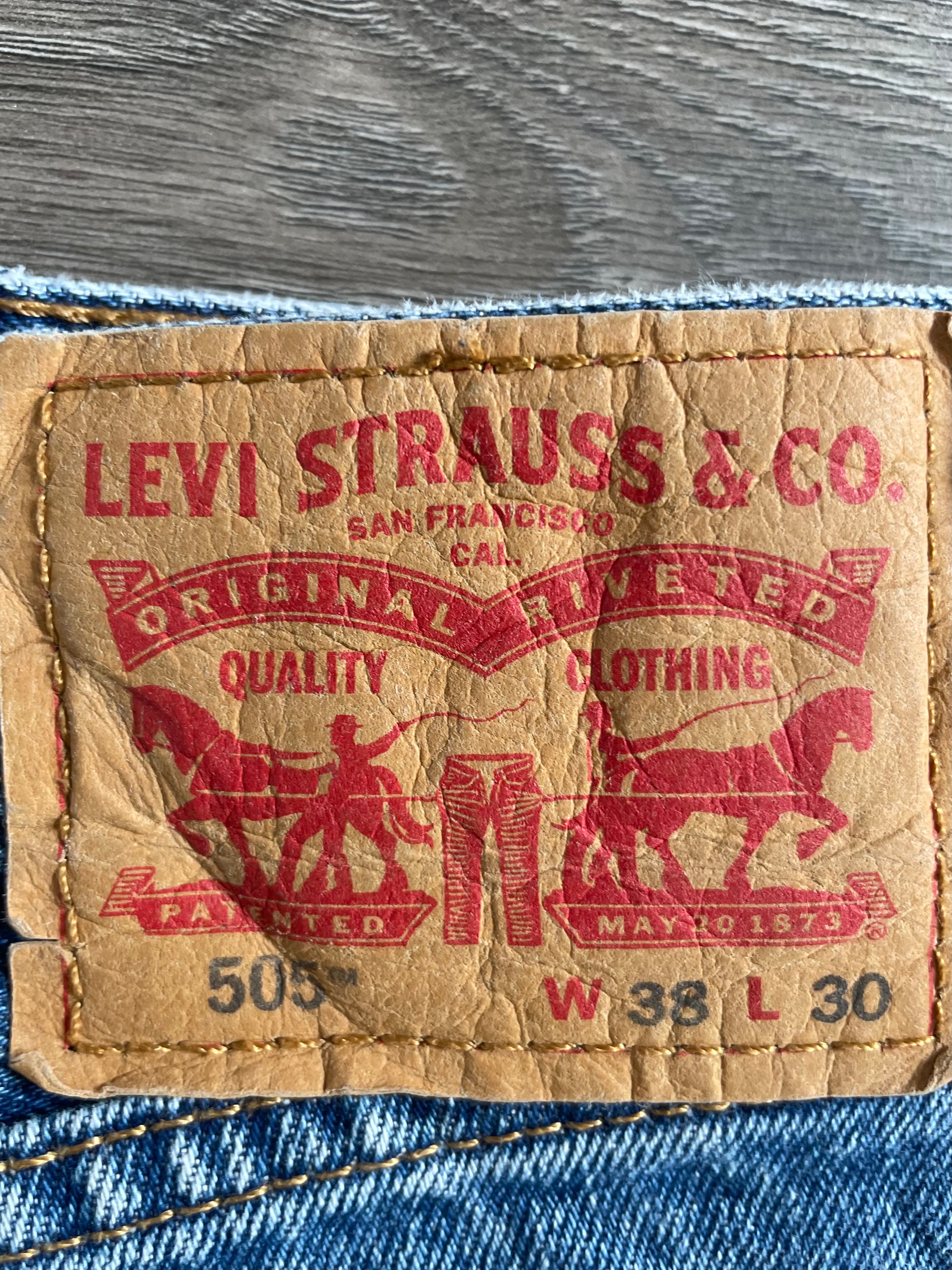 Vintage Levi's 505, Blue, W38, L30