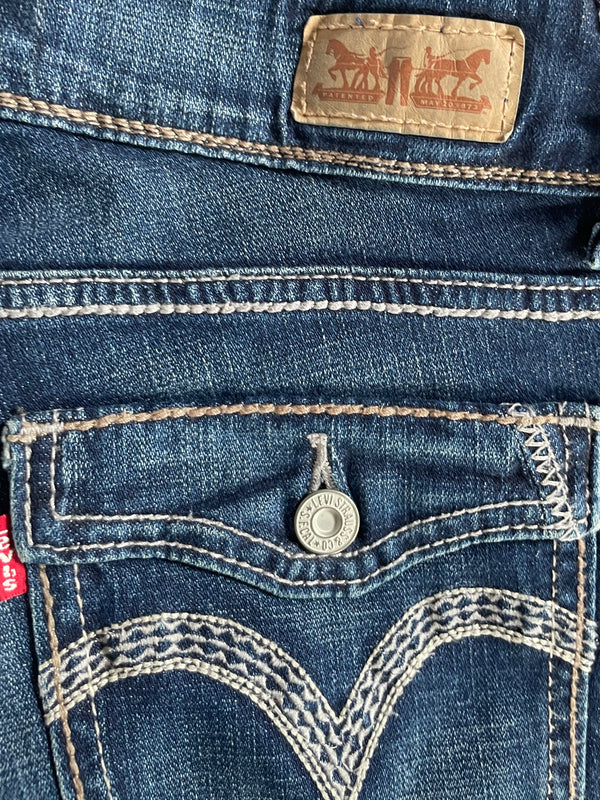 Vintage Levi's 529 Curvy Bootcut, Dark Blue, W30, L32