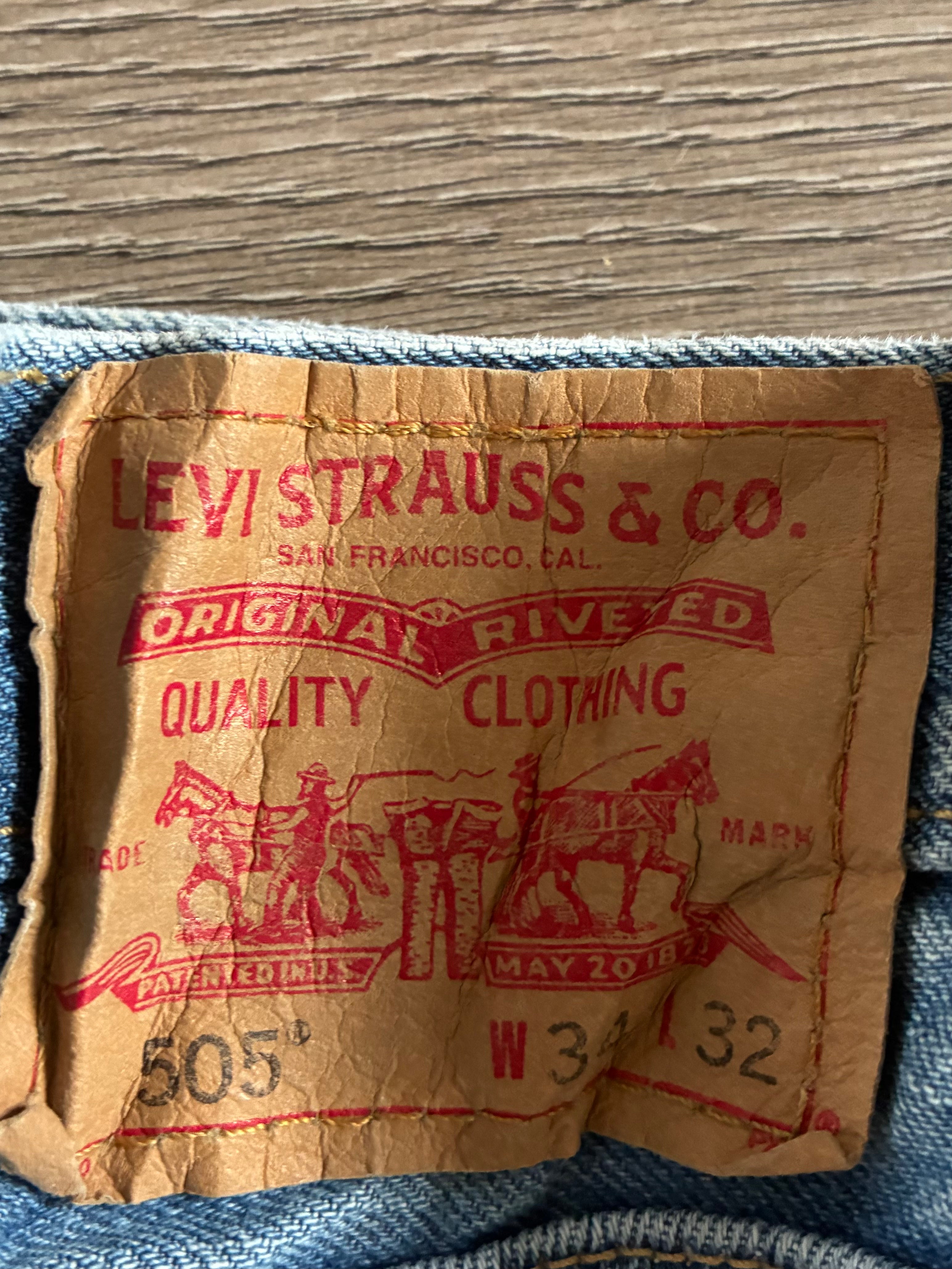 Vintage Levi's 505, Blue, W33, L33