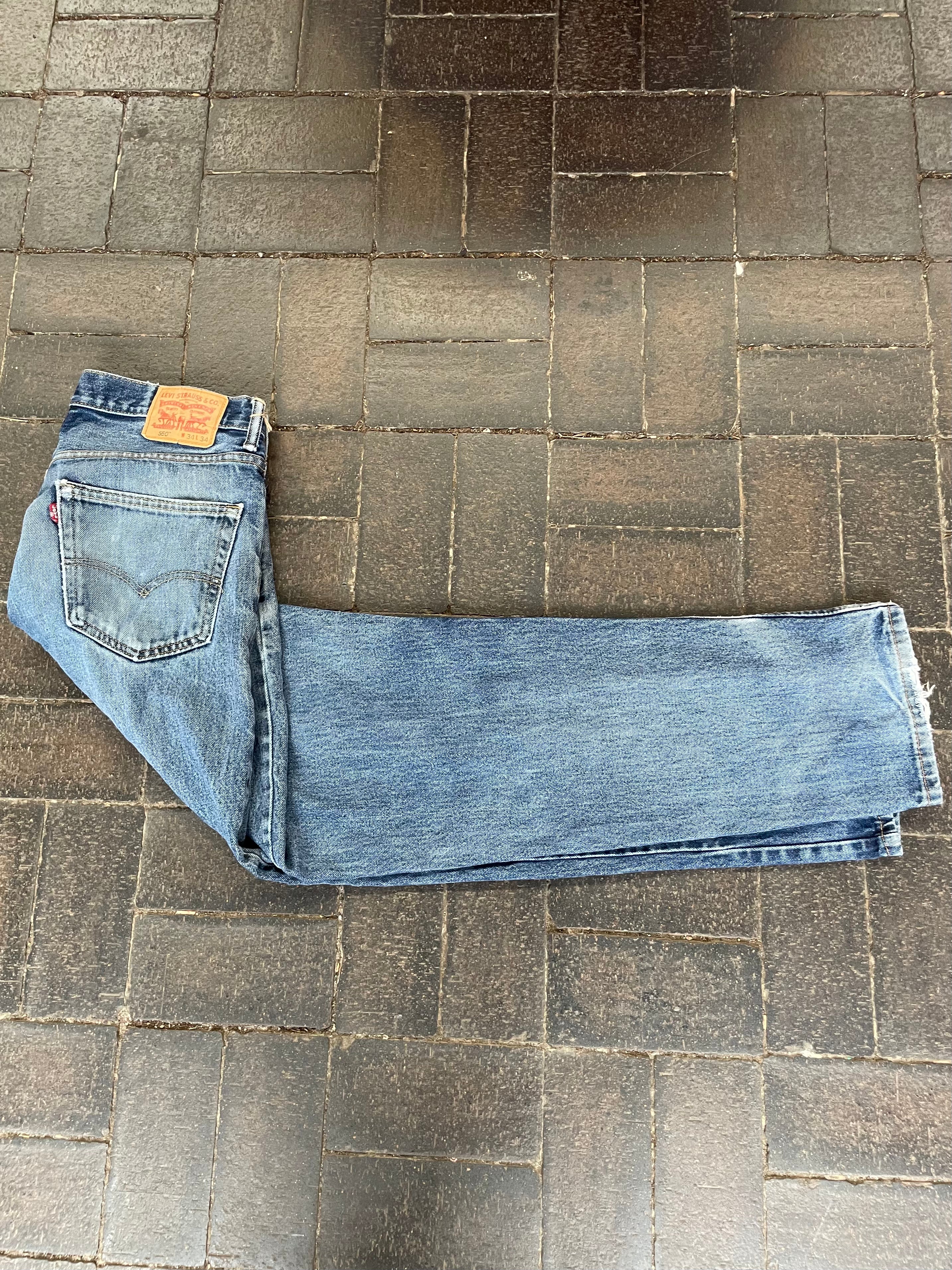 Vintage Levi's 550, Blue, Label - W34, L34, Actual size - W33, L34