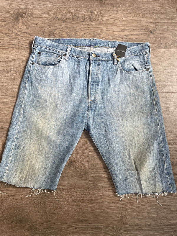 Vintage Up-cycled Levi's 501 Shorts, Blue, W39 L13