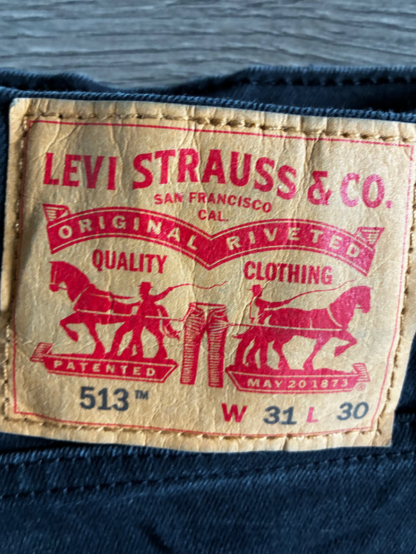 Vintage Levi's 513, Black, W31, L30